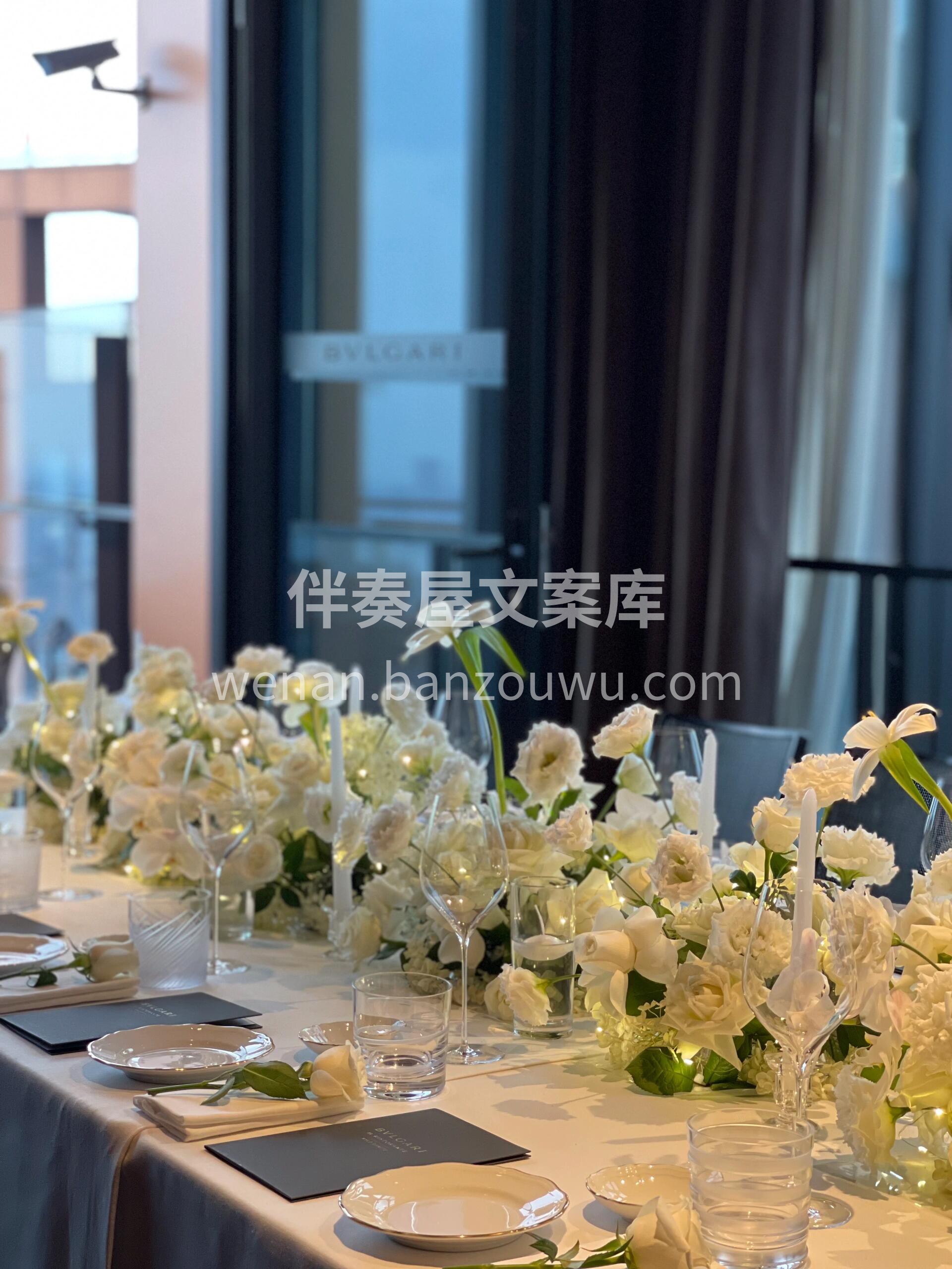 白绿色系晚宴桌花布置🌿✨ 让沉稳与生机在桌面悄然生长🌿 宛如 配图6