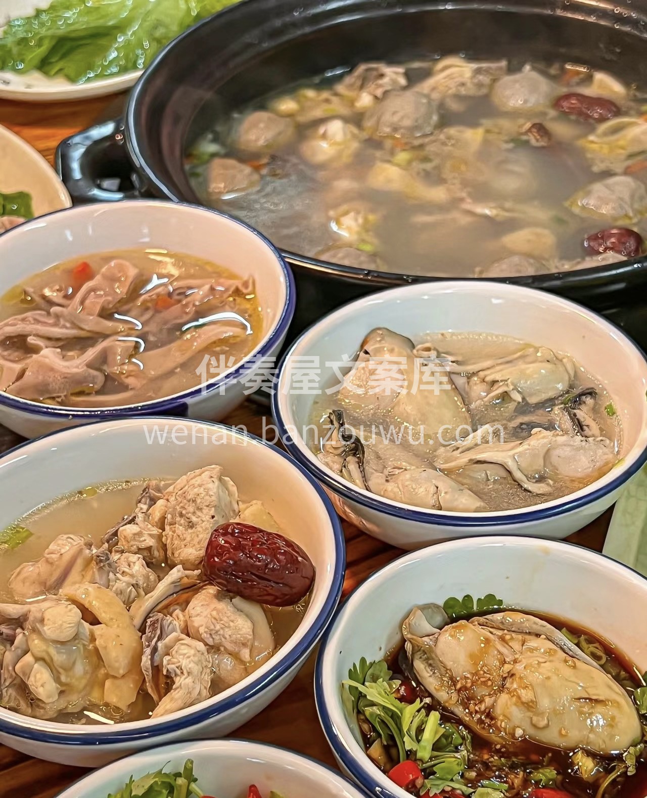 生蚝鸡肉火锅都是新鲜食材，生蚝鸡汤鲜到掉 配图1