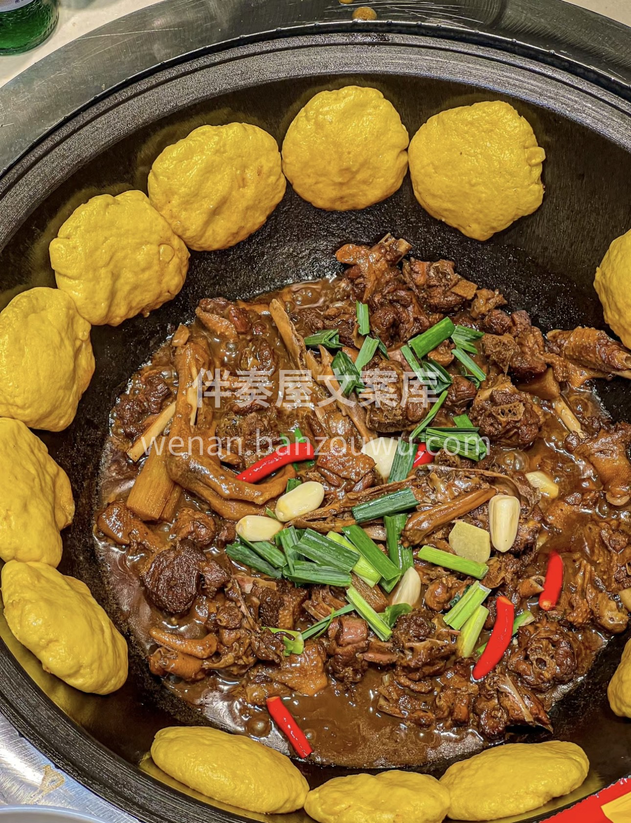 铁锅炖鹅，热情似火！肥美的鹅肉在铁锅里欢 配图3