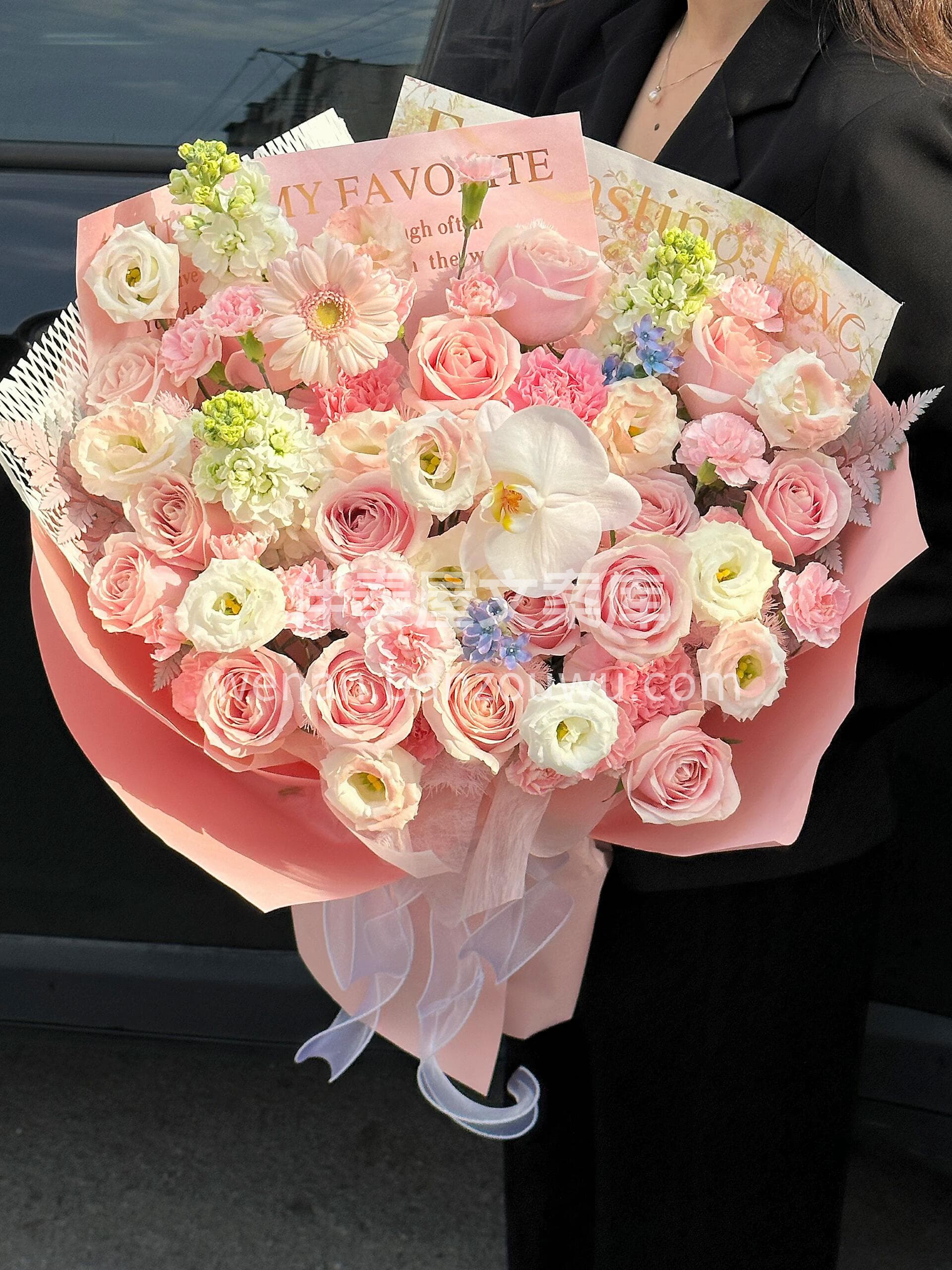 买一束粉色花花取悦自己💕 浪漫不分场合🌸快乐也可以很简单🎀 配图3