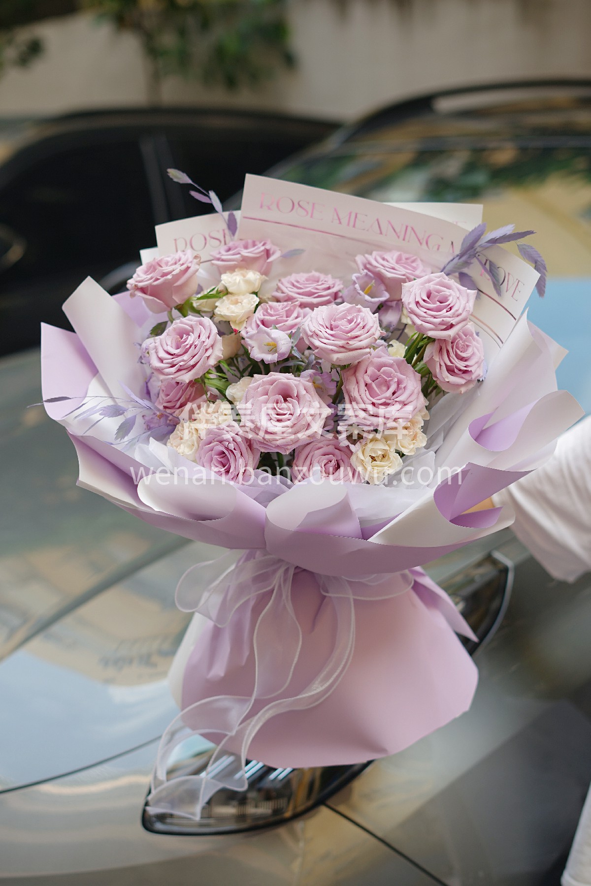 海洋之歌玫瑰花束💐 寓意：海洋之歌玫瑰的 配图1
