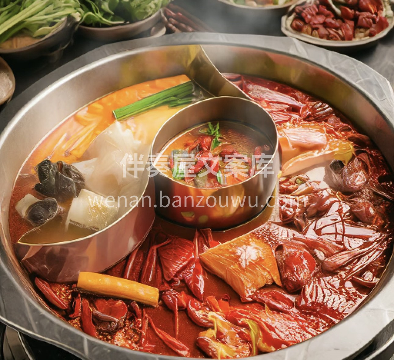 红汤锅里捞世界，鸳鸯锅里分乾坤，再好的文 配图3