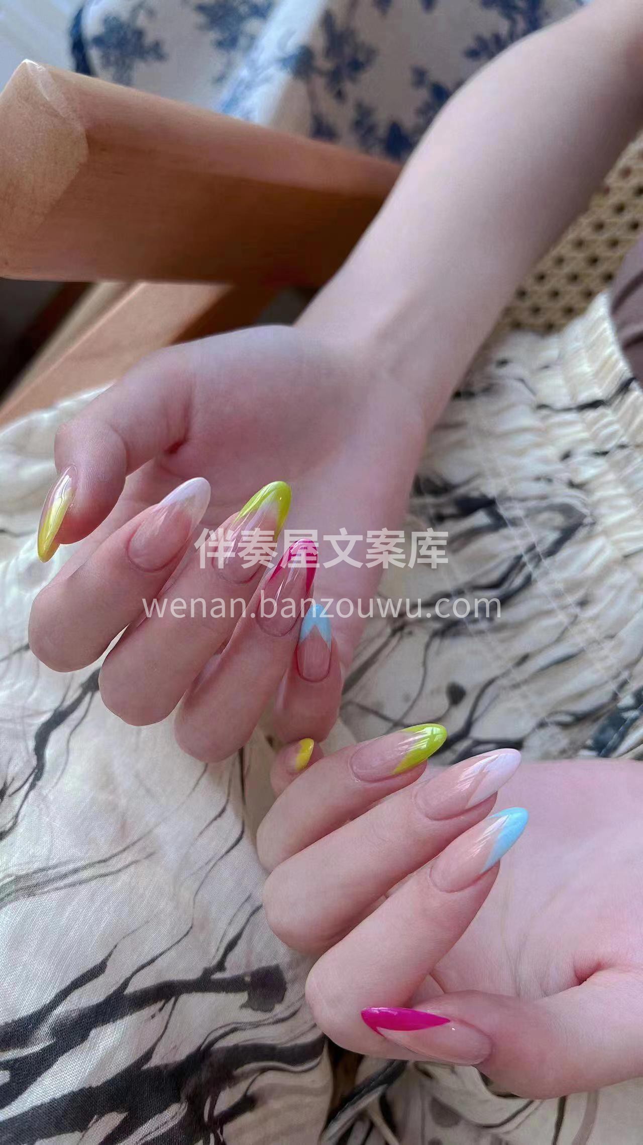 多巴胺💅🏻美甲 做个不一样的法式 好看  配图2