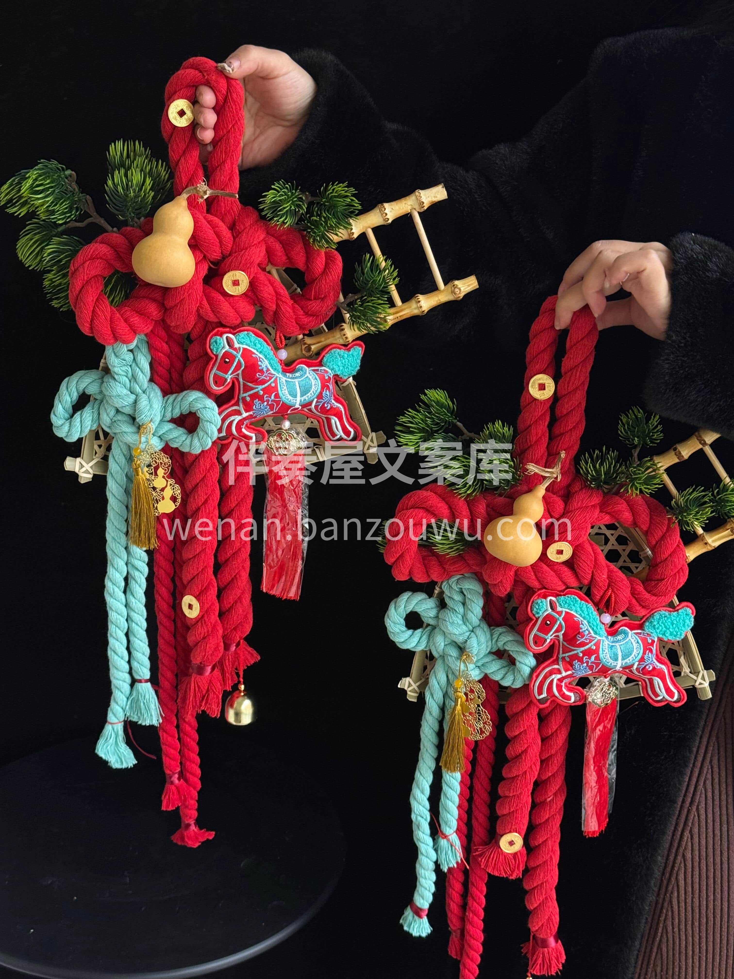 一马当先启新程❤️万紫千红迎新春💥 挂上门挂🎀愿你新的一年前 配图1
