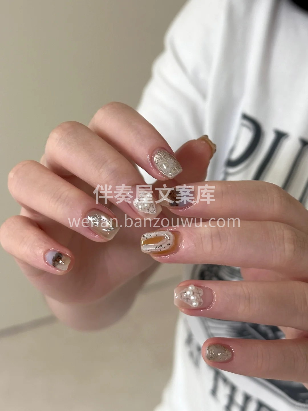 巴洛克风格 是适合春天的温柔美甲✨