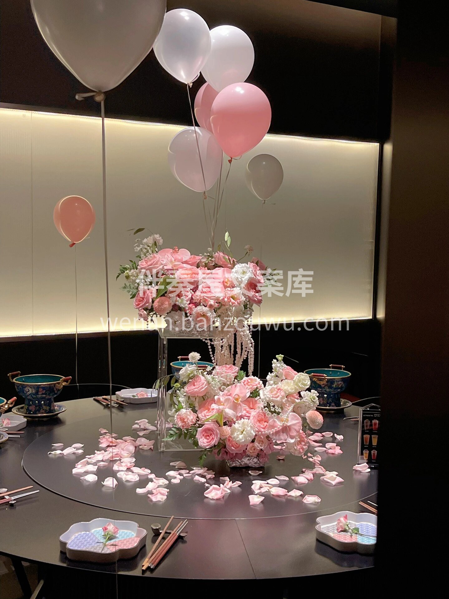 粉色系生日布置 少女会老，但少女心♥不会 配图3