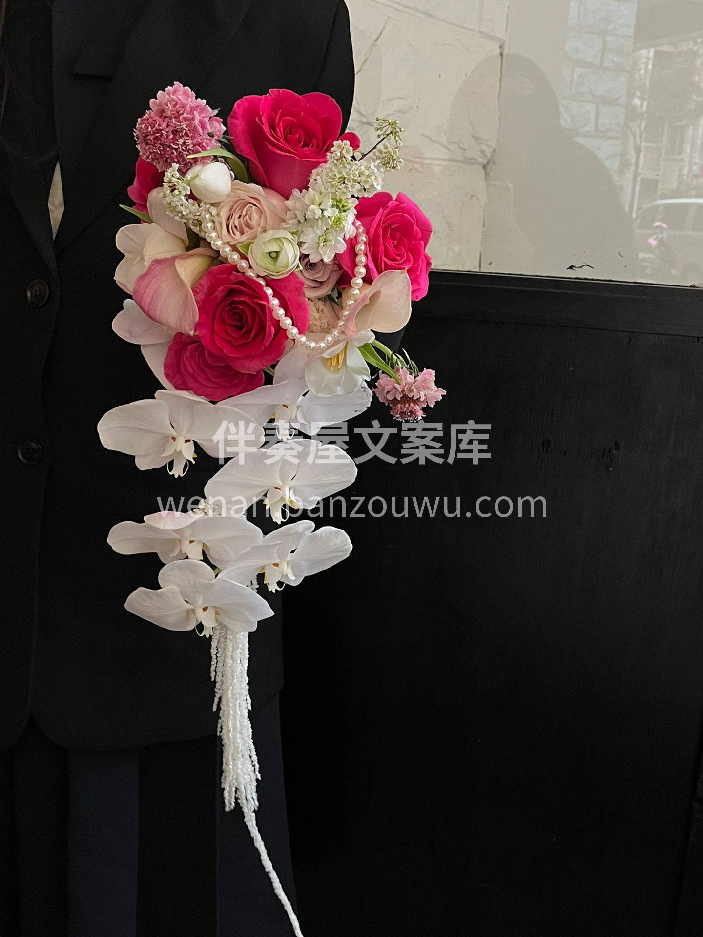 客订新娘水滴手捧 新娘说这款水滴捧花直接 配图2
