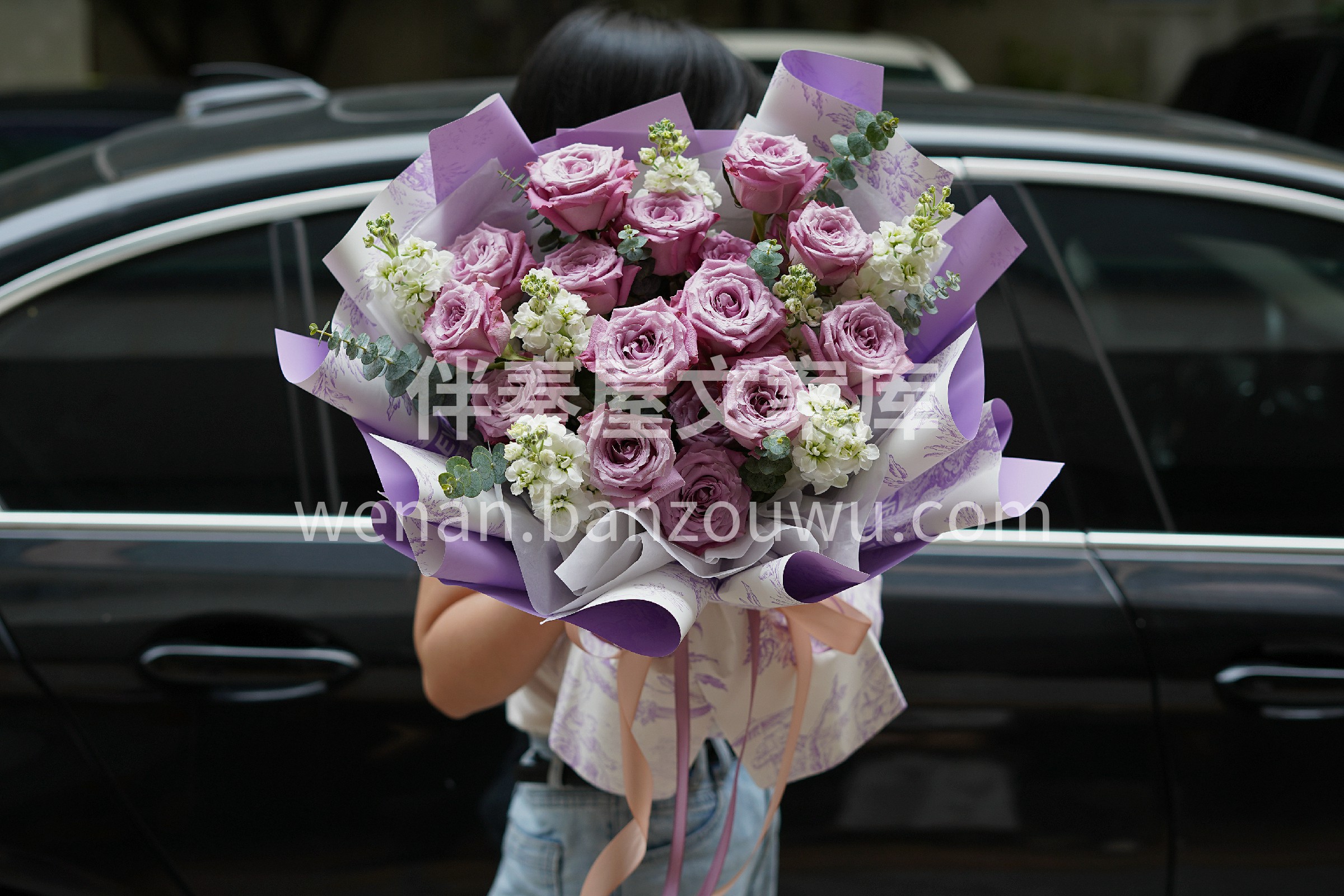 嫣然紫玫瑰🌸 花瓣厚实饱满 🍀花型漂亮 花瓣渐变色 外深内浅 配图1