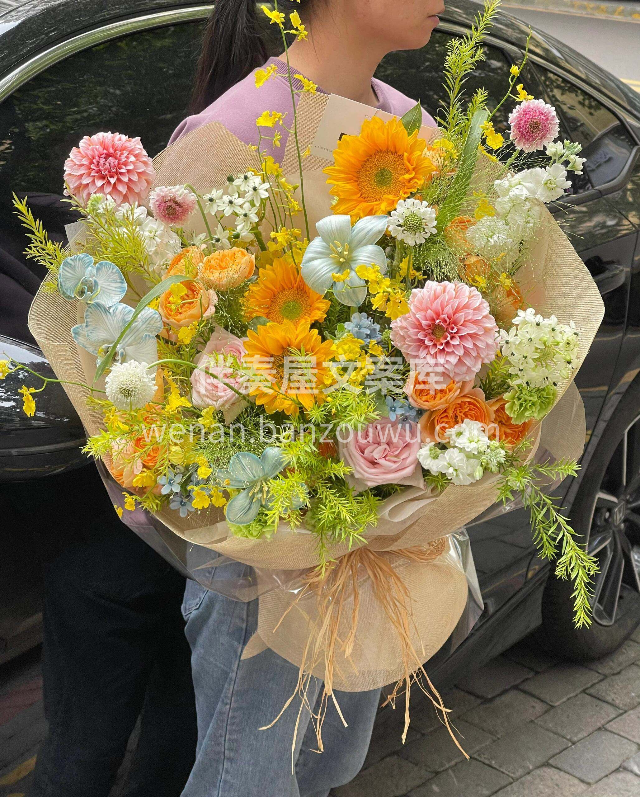 想让家里🍃充满生机吗 小清新的绿心向日葵🌼 热烈 明媚 清新 配图1