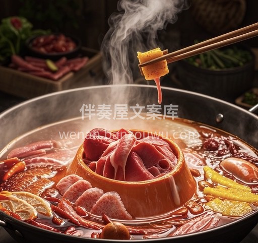 一锅红汤，翻滚着热辣激情；多样食材，演绎 配图1
