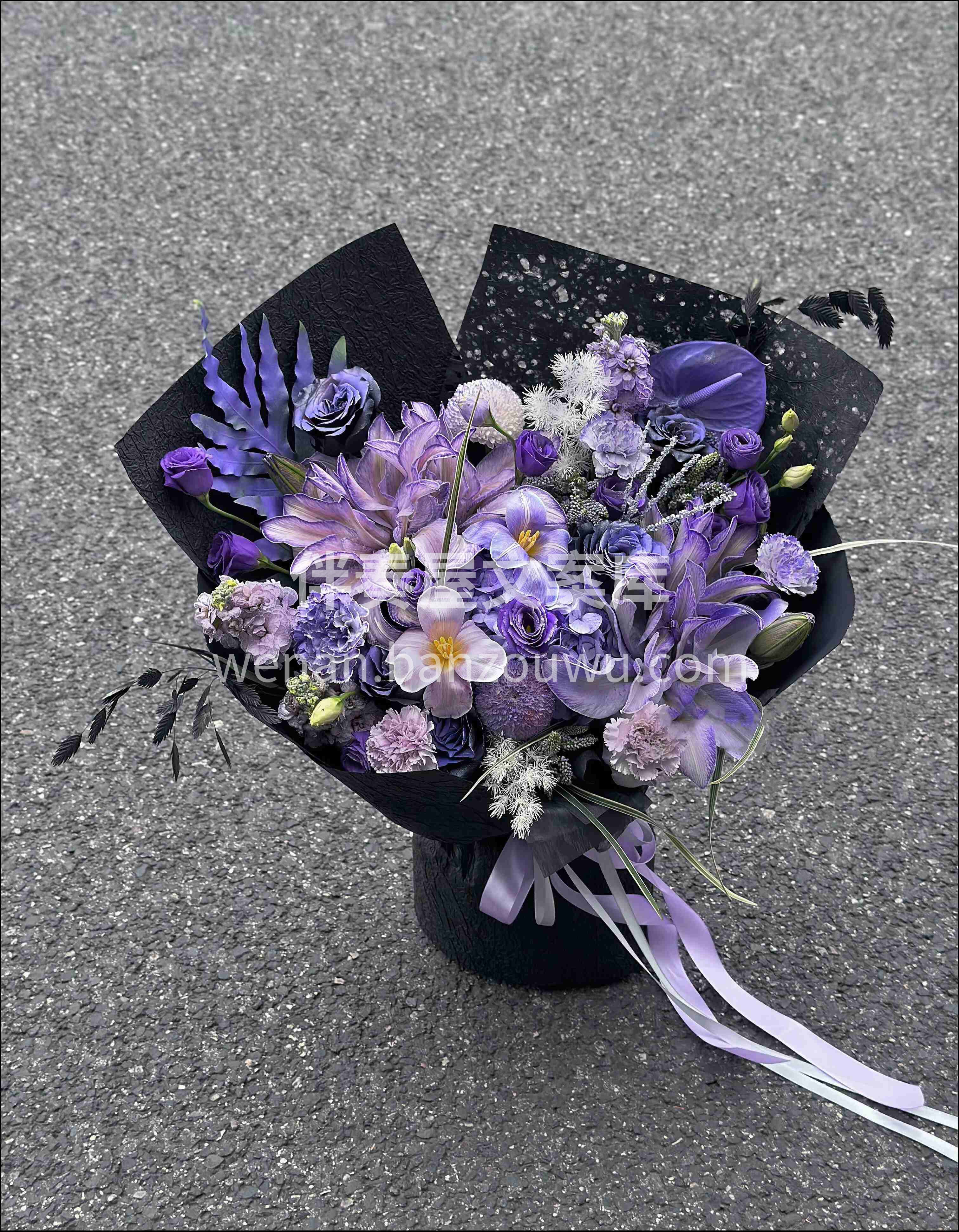 💜高级小众暗夜紫花束 万物至暗🖤是美的开 配图2