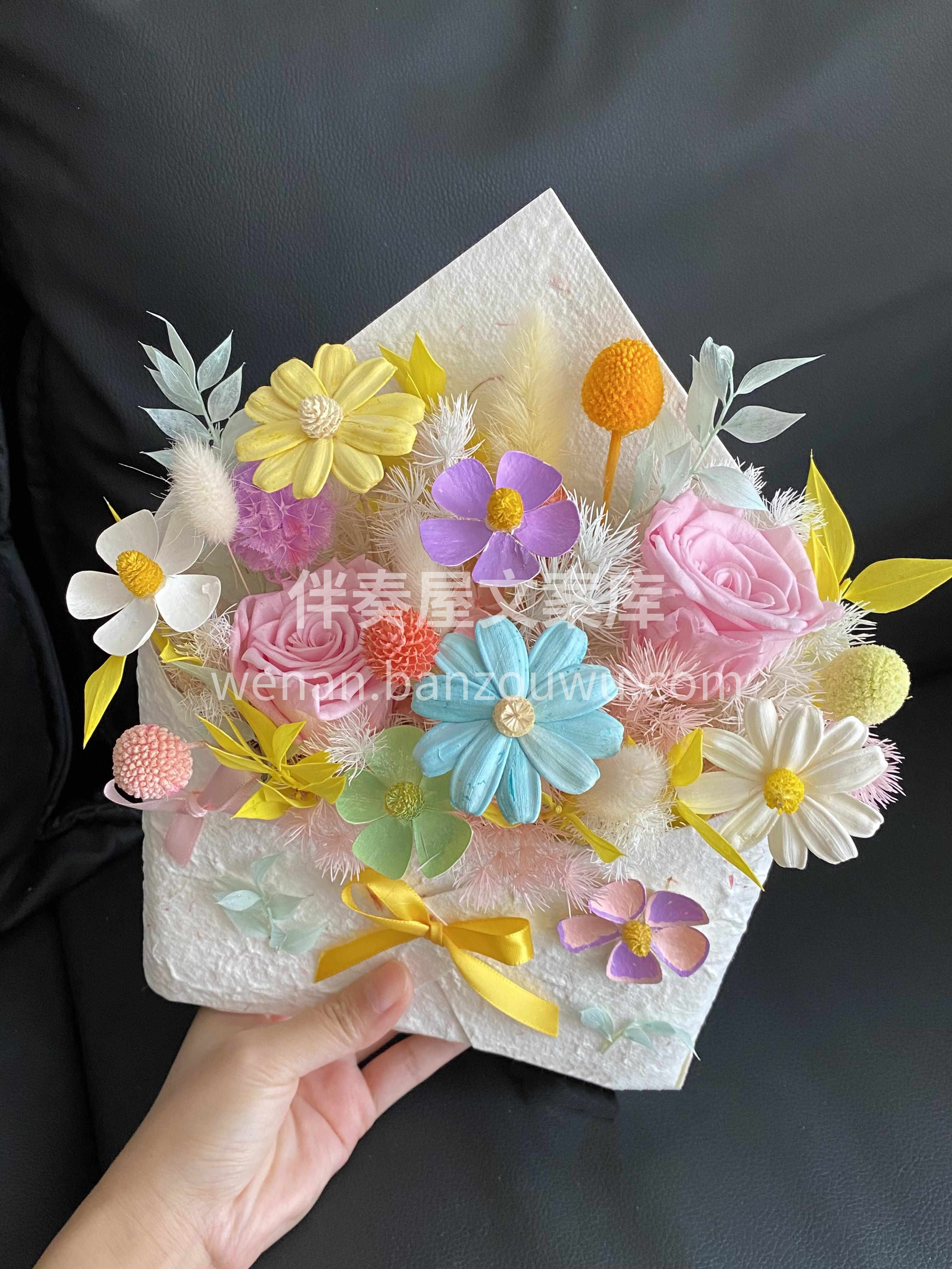 一封装满永生花的信🌸 拆开是温柔🌷合上是思念💕 让爱意在岁月 配图1