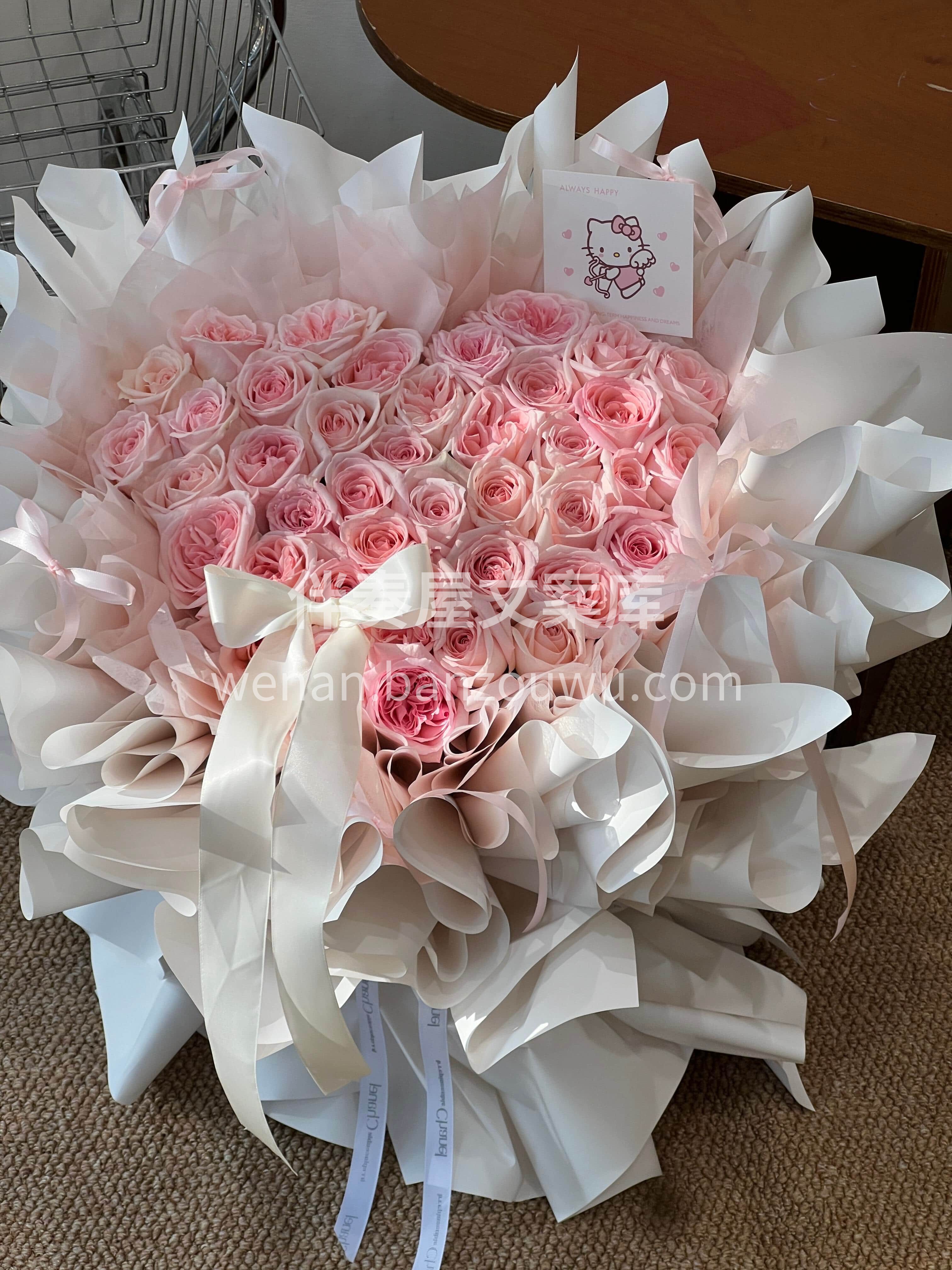 爱人如养花🌸你越用心💗花越漂亮🌸 就像这束粉荔枝花束一样 在 配图1
