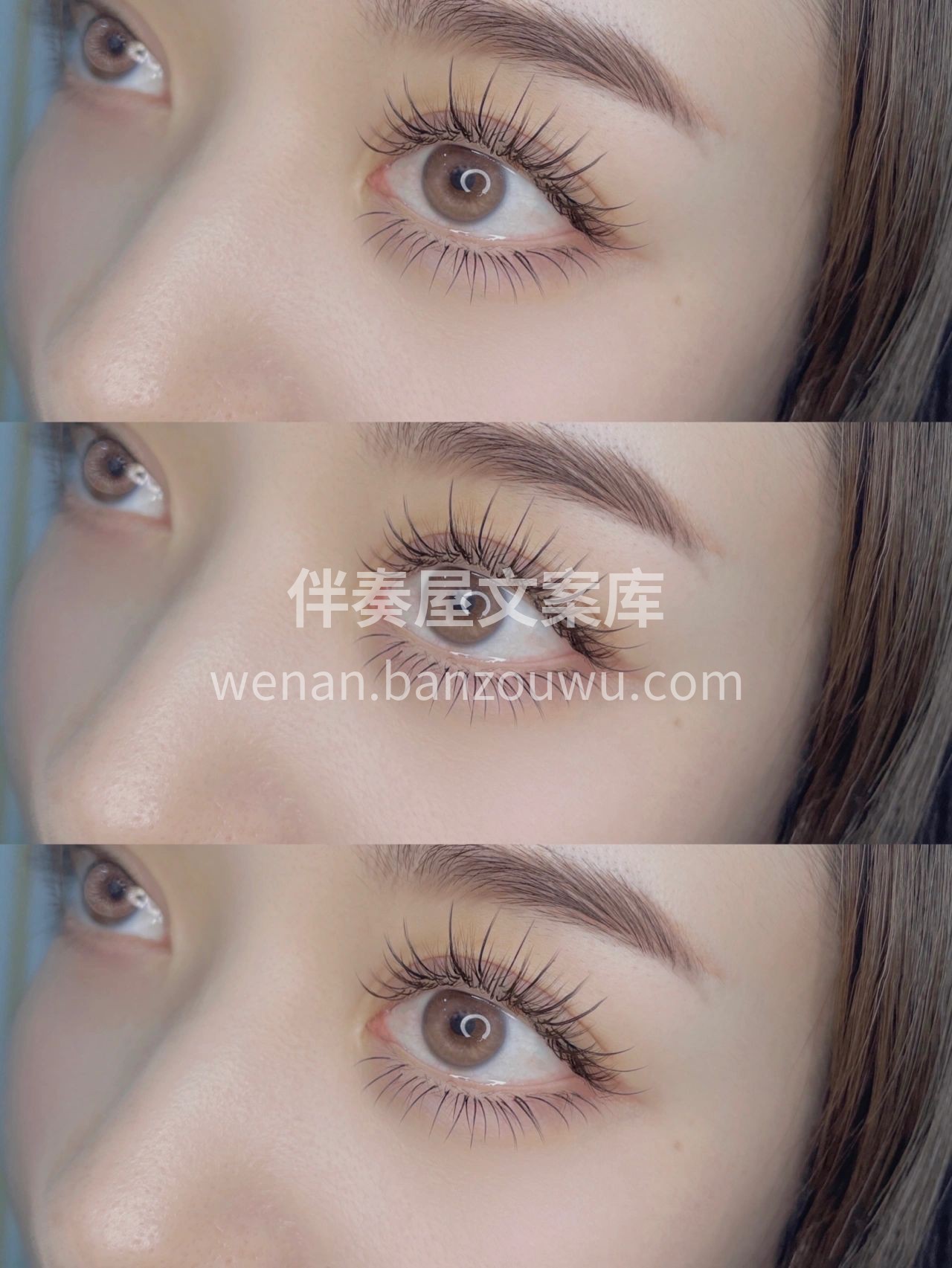 日式流苏美睫|焦糖色|多根嫁接
