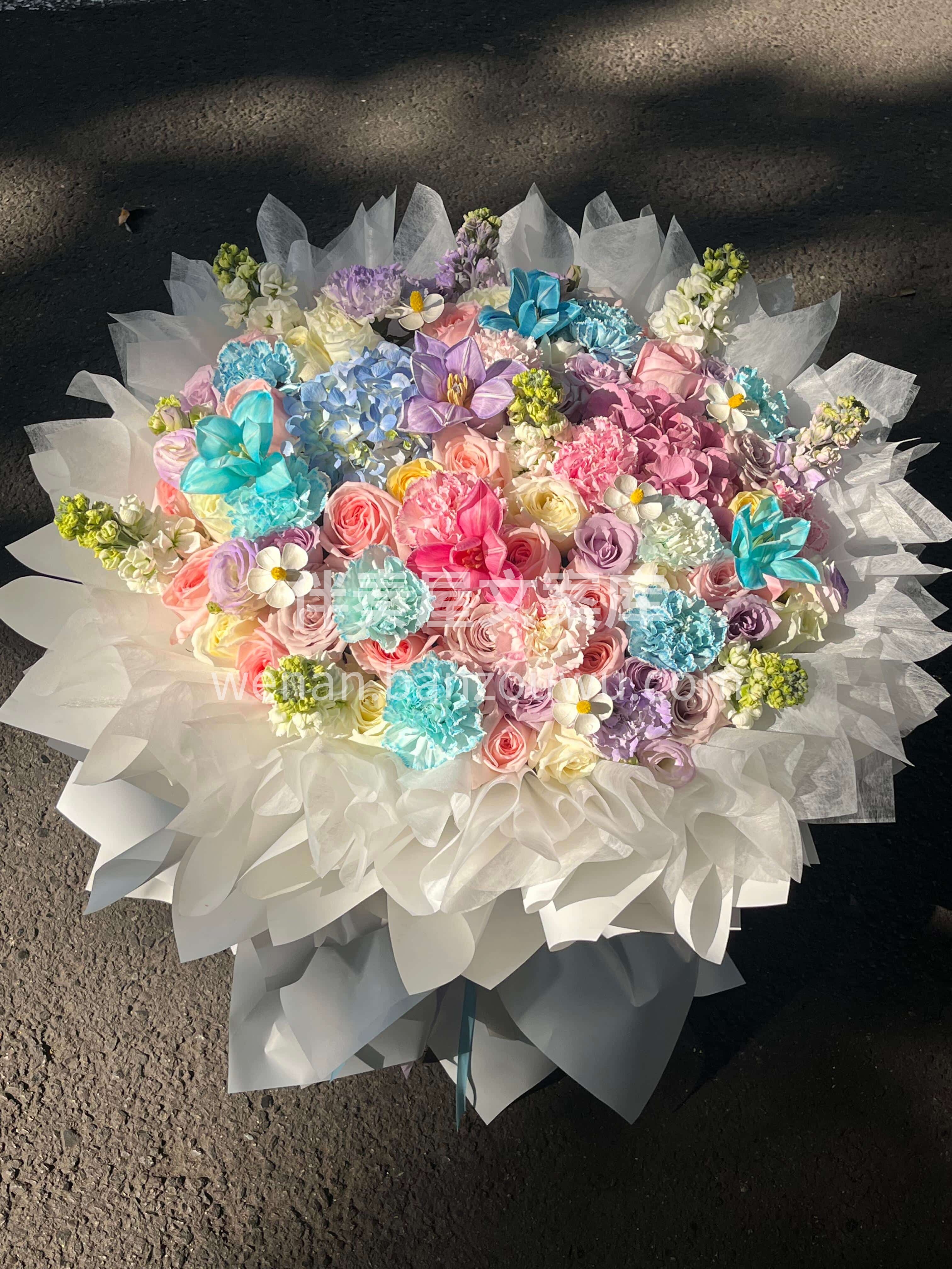 芭蕾风多巴胺混搭花束🌷解锁浪漫新风格✨ 任何场合都能惊艳全场 配图1