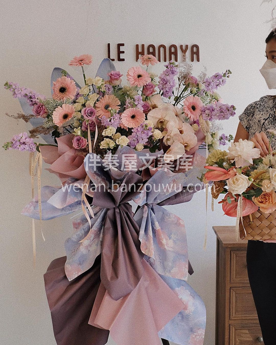 闺蜜款开业花篮~ 粉粉嫩嫩的颜色，少女心 配图2