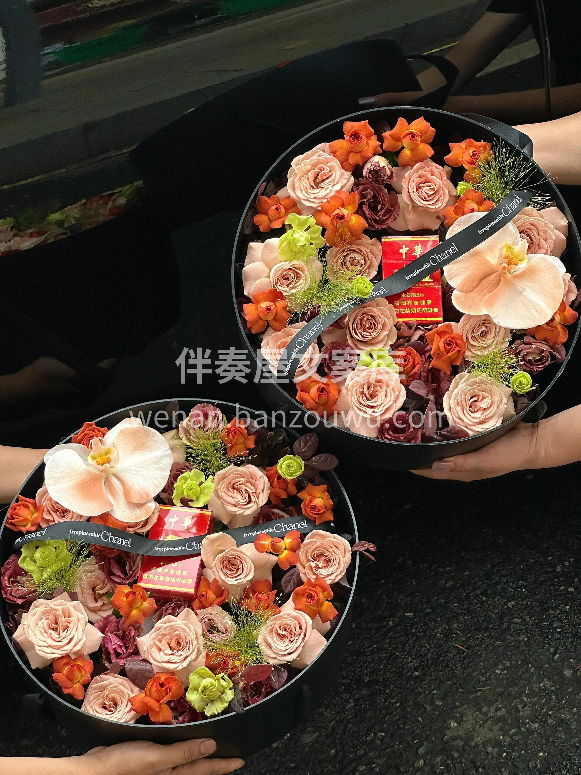 复古香烟花盒 送男生的仪式感 里面的花代表着我对你的祝福 愿 配图3