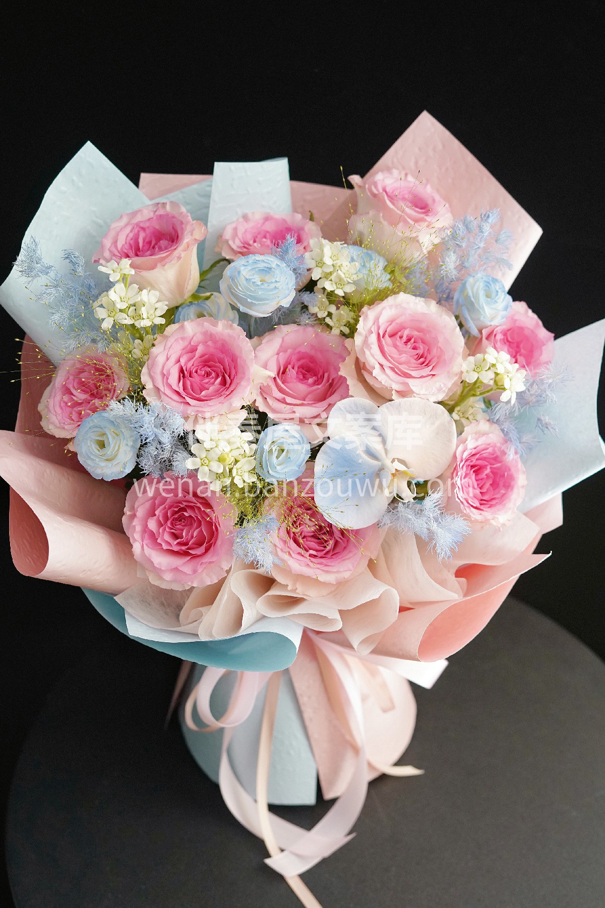 洛神玫瑰花束💐 风遇花止 💗心向洛神 初见惊艳 再见依然🌼 配图3