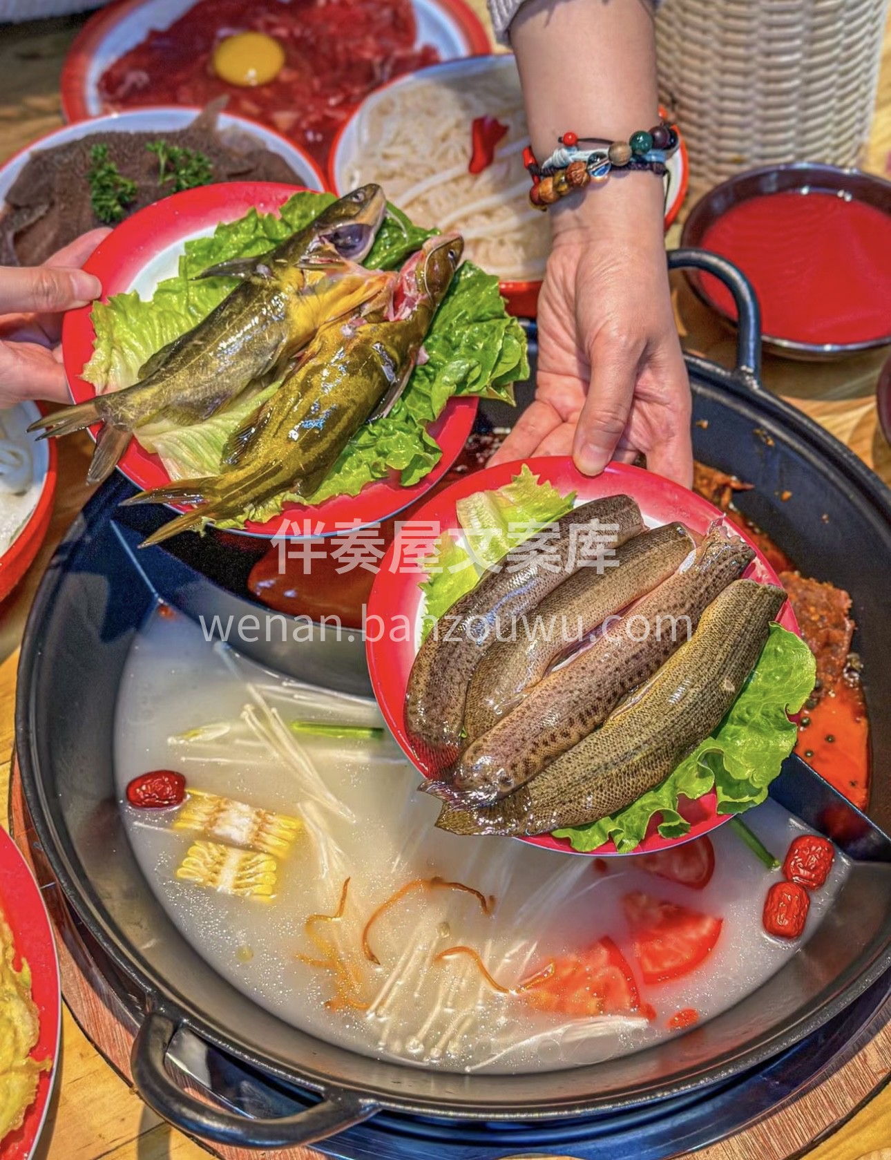 一边是热辣似火的红汤，一边是鲜香醇厚的白 配图2