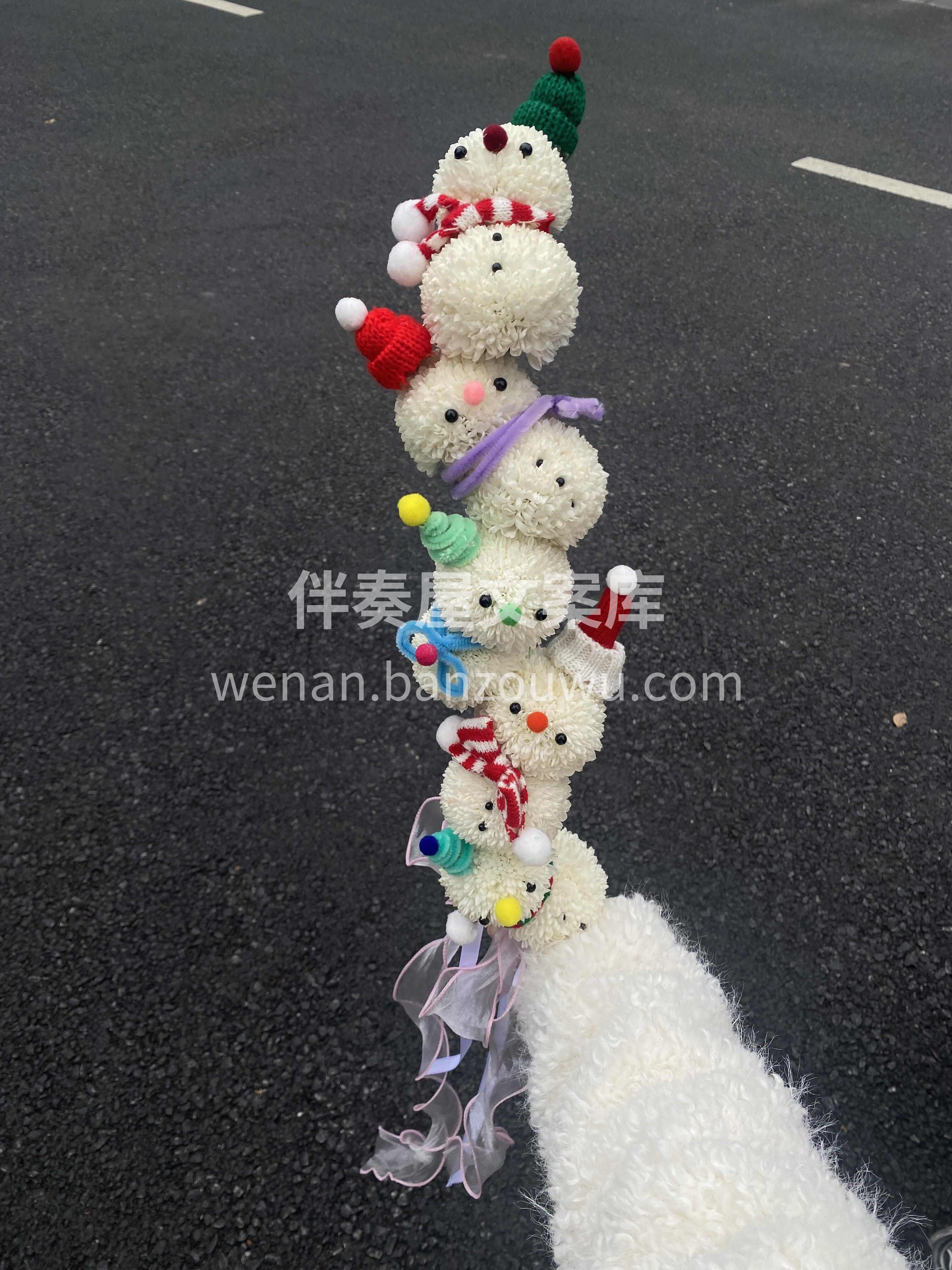 ❄创意爆款雪人花束 别人有一米🍬糖葫芦  配图2