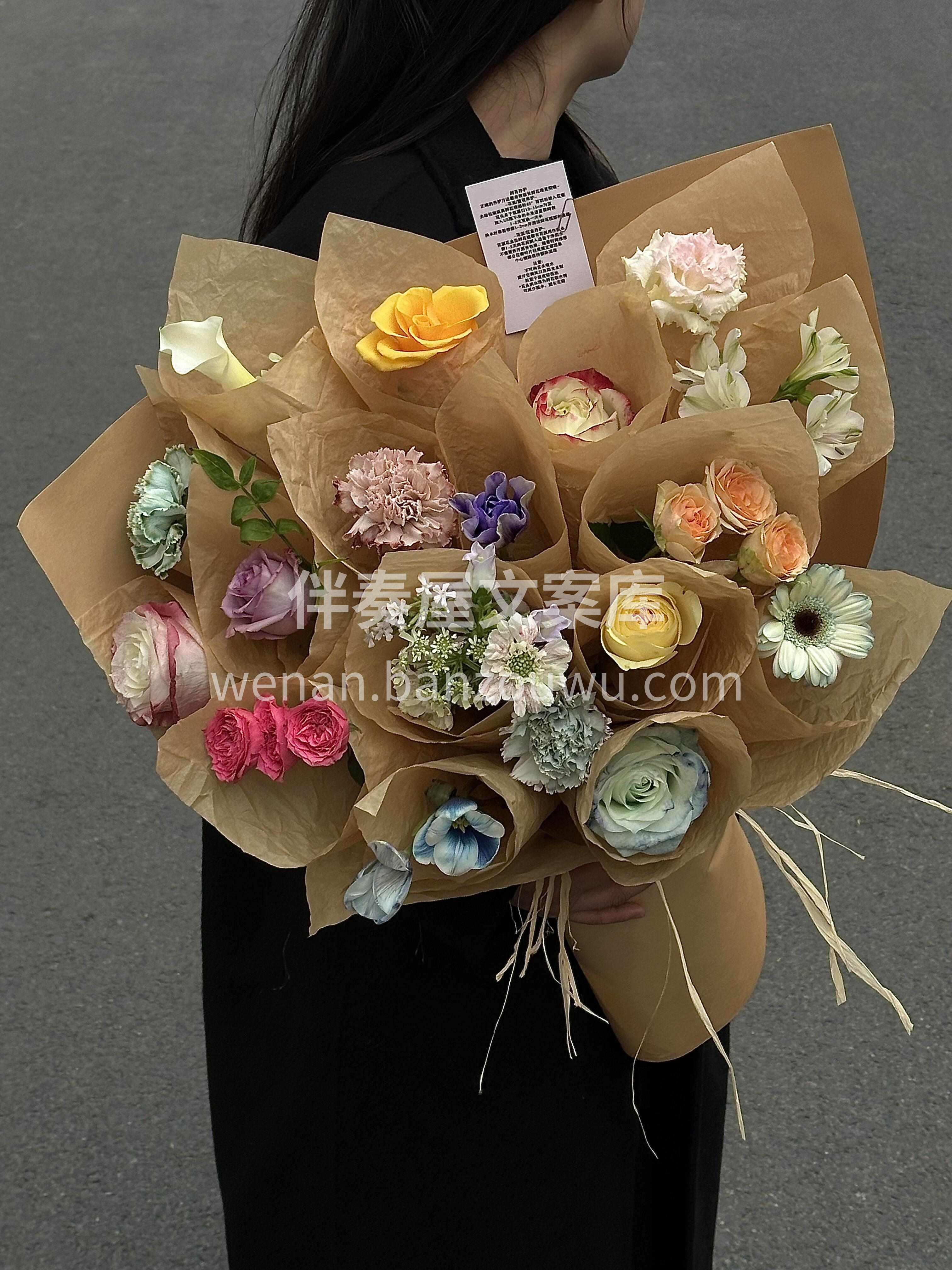 收到这样的花花🌸也太幸福了吧 19岁生日🎁是19支不同品种的 配图1