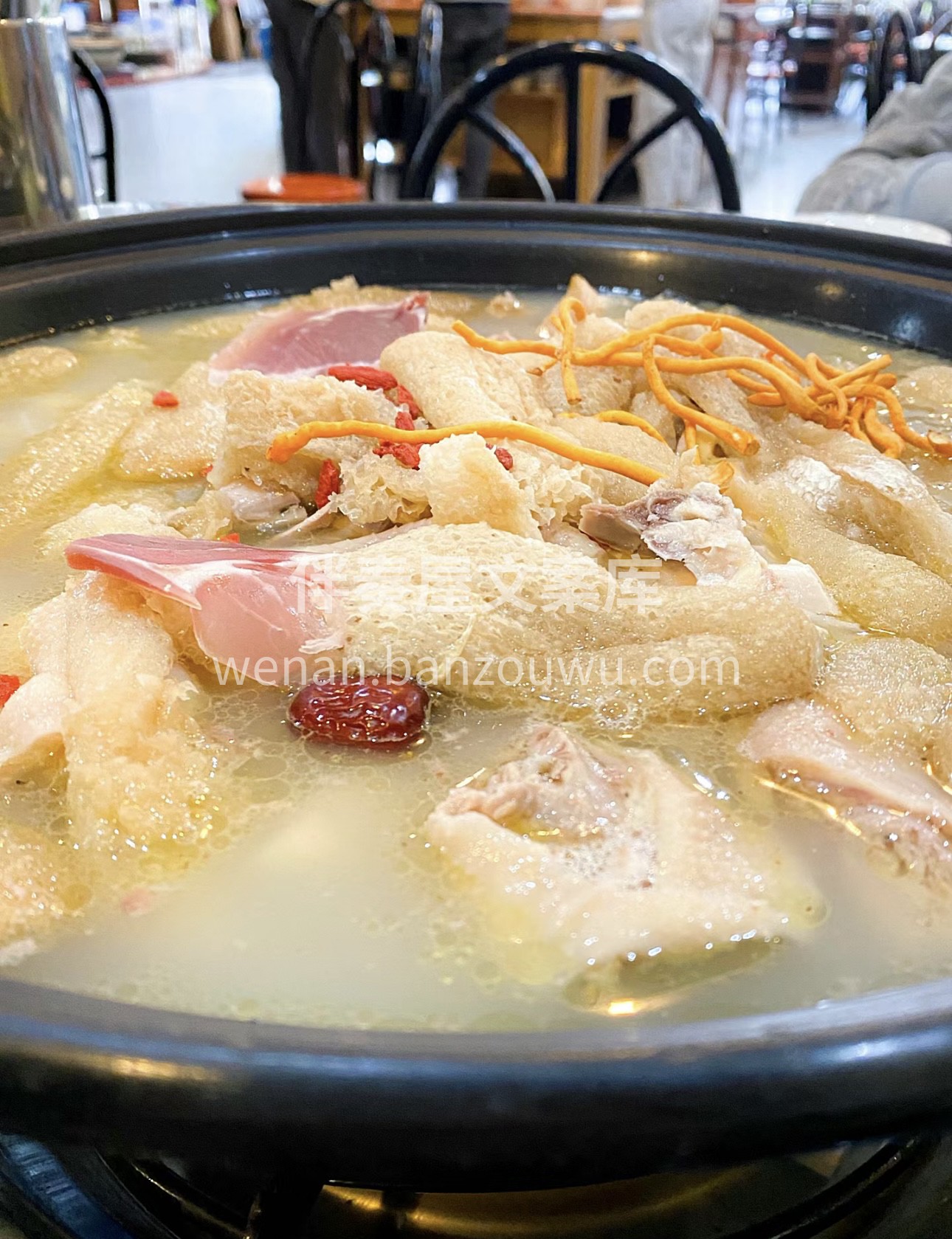 山药鸡火锅，一口鲜，一口补。鸡肉的嫩滑与 配图2