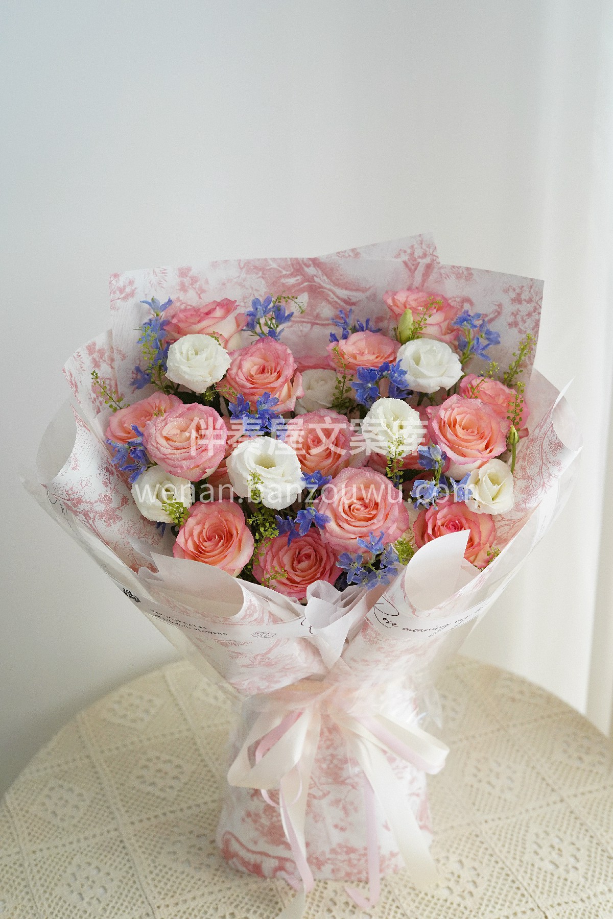 艾莎玫瑰花束💐 想和🌼你吹吹风 随意说说心里的梦🌸 配图2