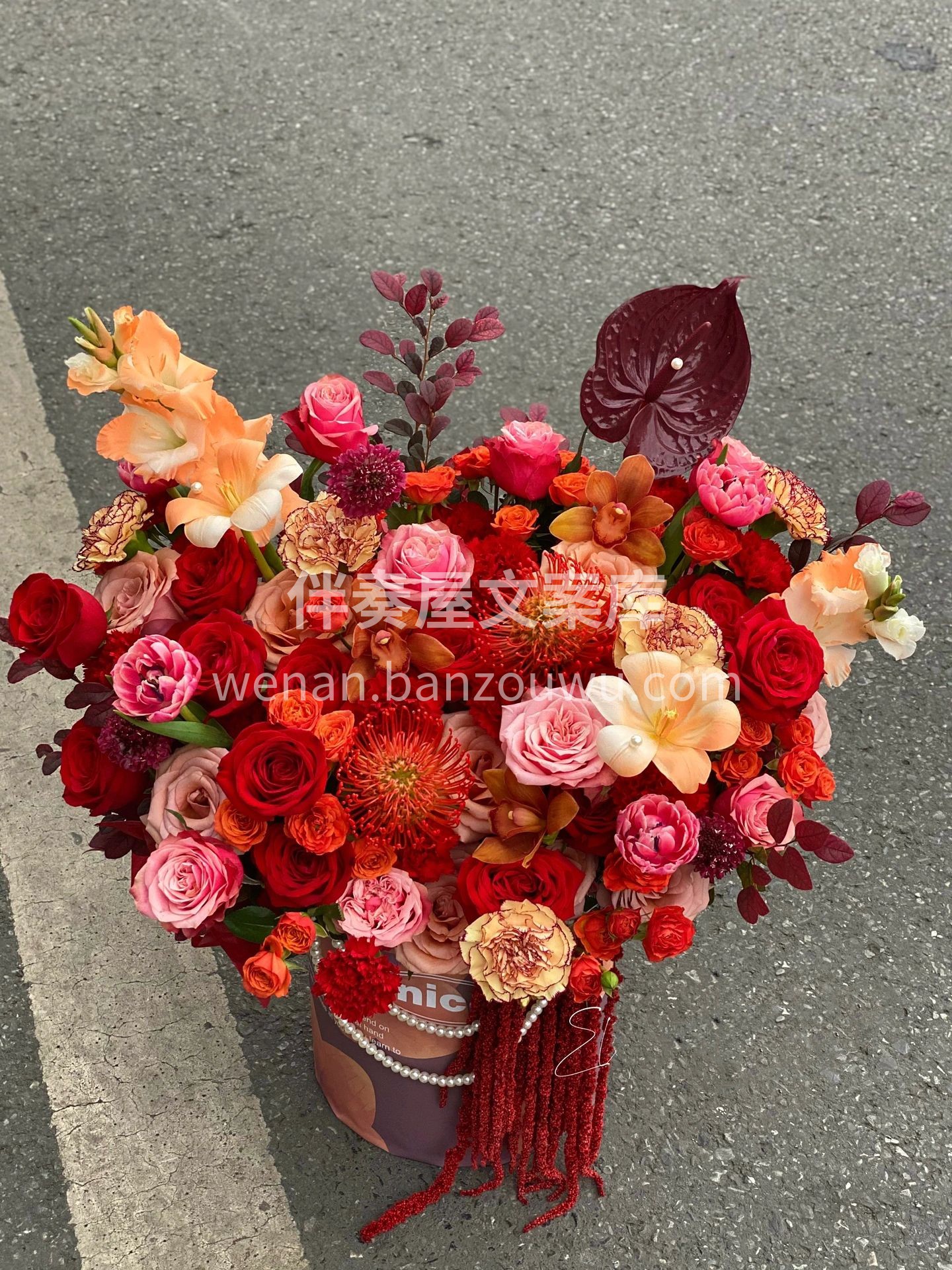 祝寿花束💐 给老人祝寿的超大抱抱桶🌸🌸  配图2