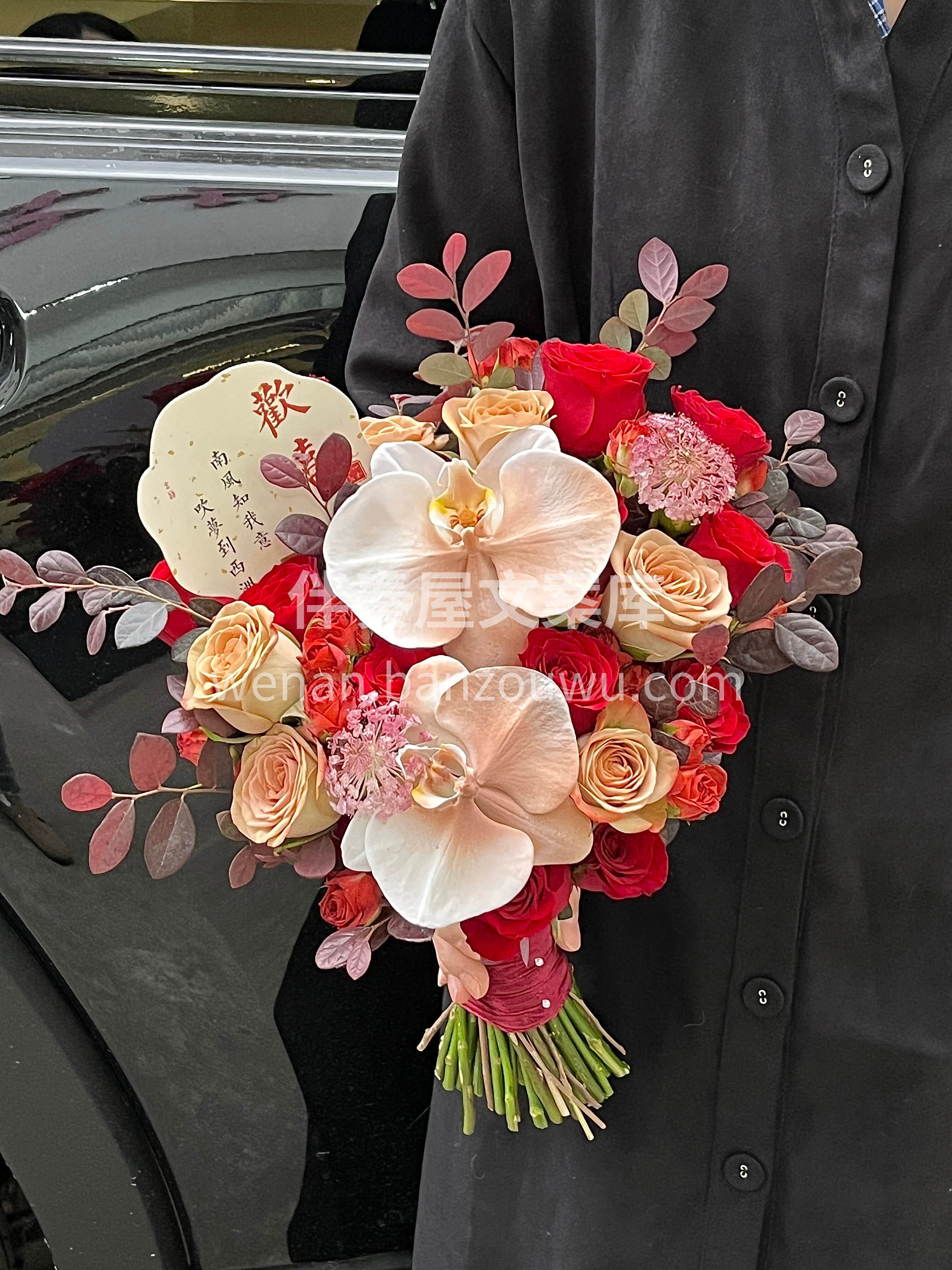 中式复古色系手捧花❤️ 是东方独有的浪漫与雅致♥️ 配图2