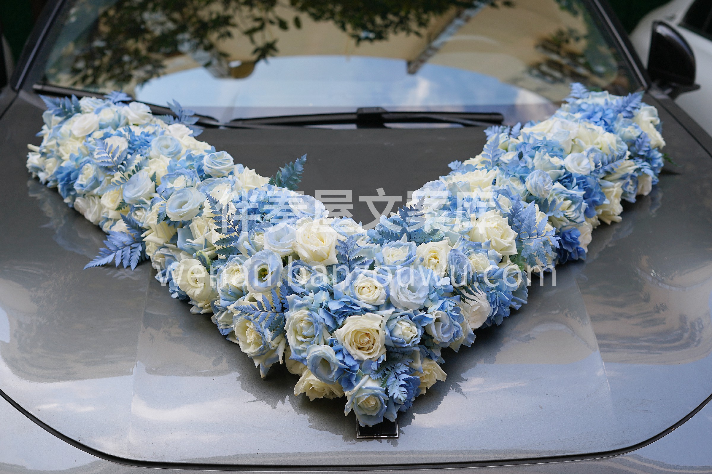 碎冰蓝💙婚车花 贩卖蓝色浪漫的一天 一辈子一次的婚礼👰🤵 一 配图1