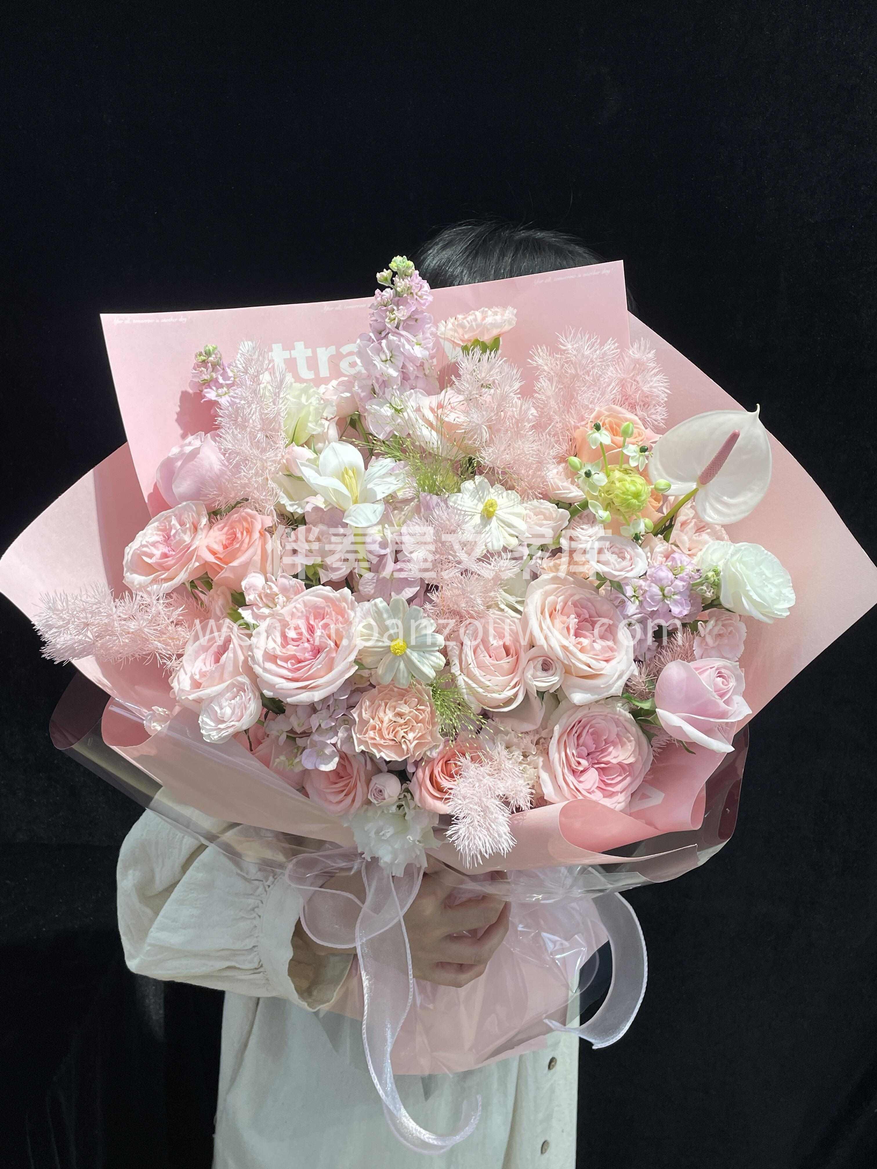 🌷粉色系混搭大花束 上到五六十岁的阿姨🌸 配图2