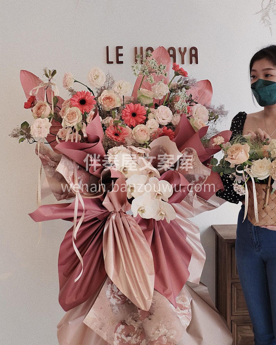 闺蜜款开业花篮~ 粉粉嫩嫩的颜色，少女心 配图3