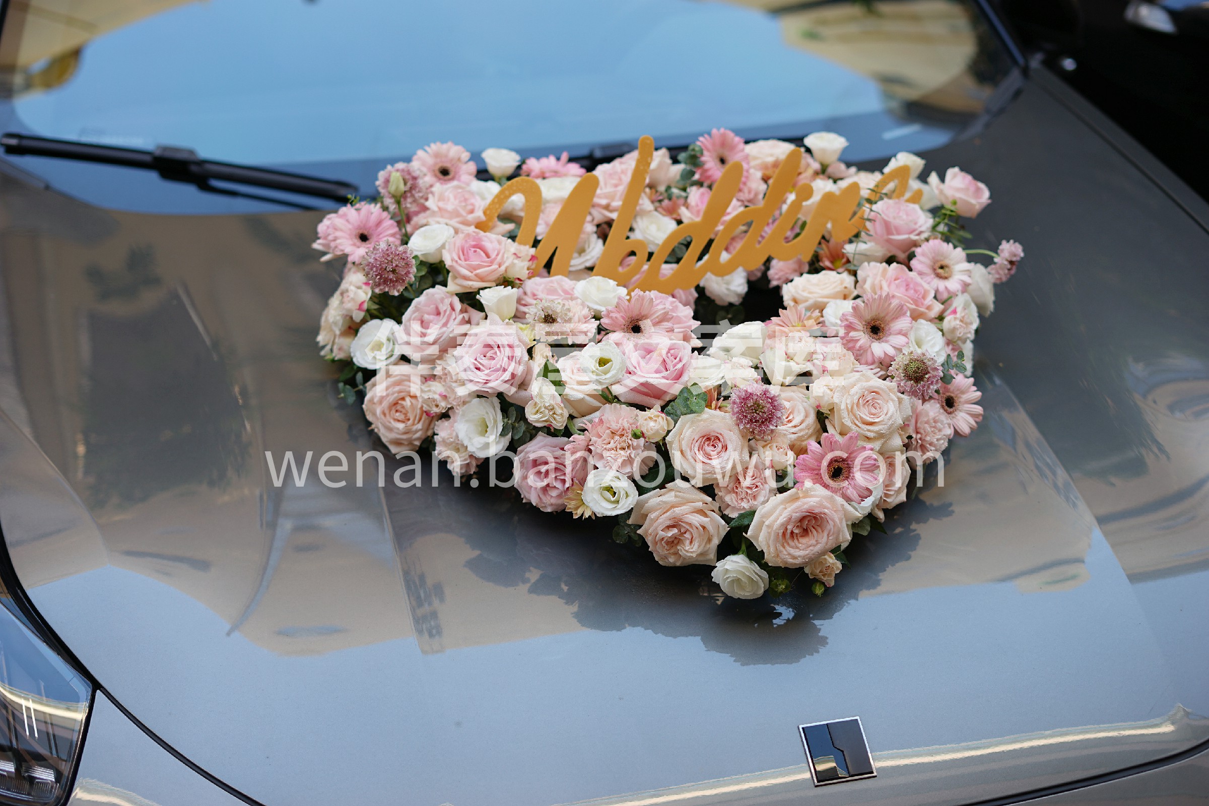 客订爱心婚车花 对于新人来说，婚礼是一生 配图2