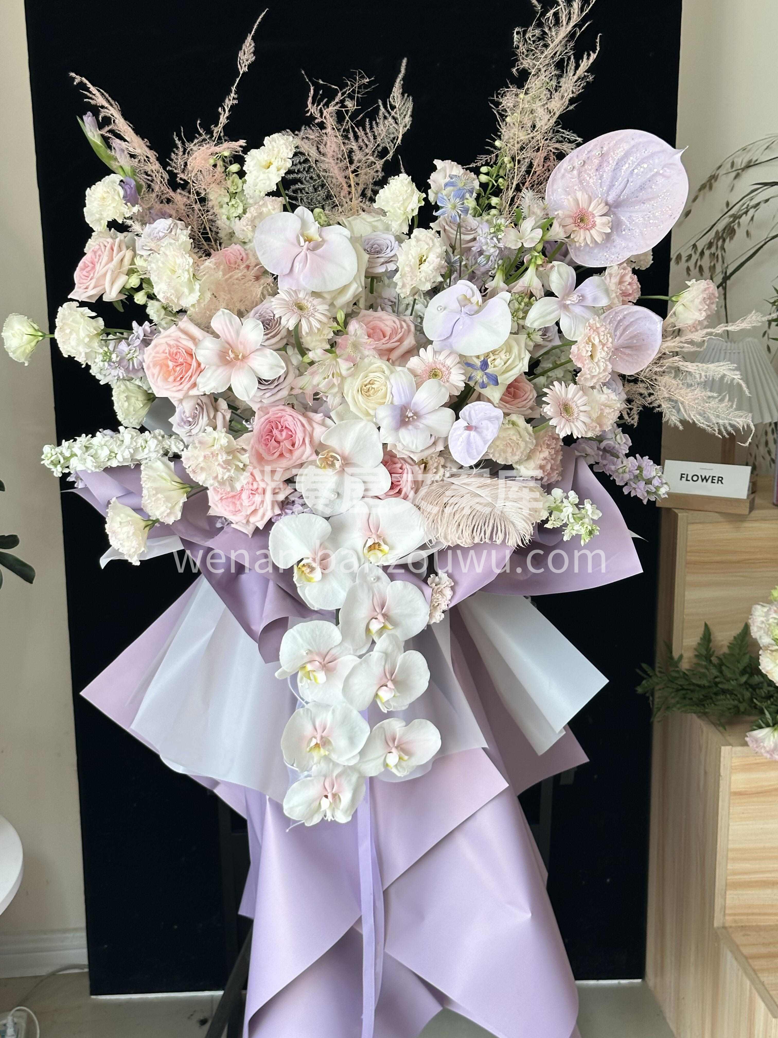 💜梦幻紫色开业花篮 紫色不止浪漫 还“紫 配图2