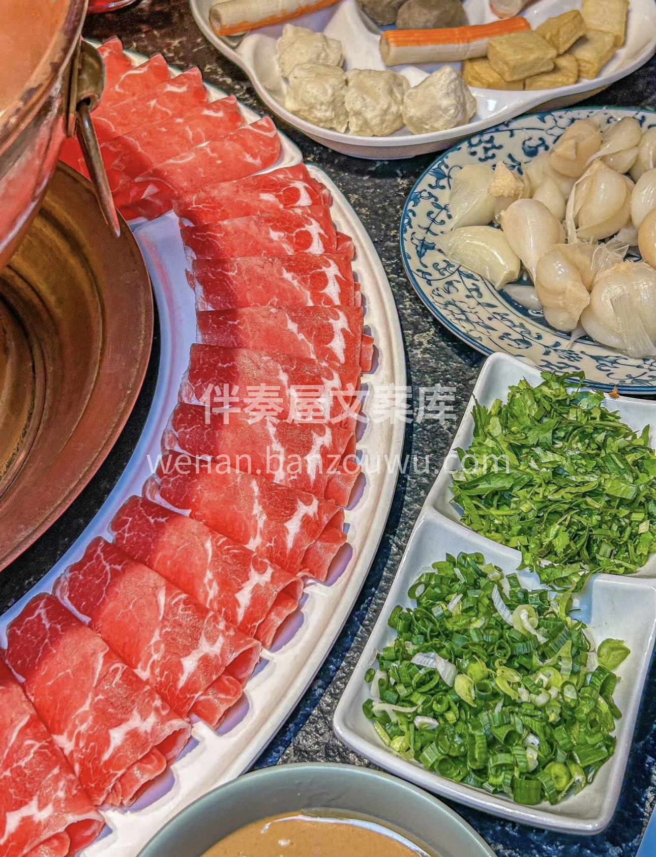 老北京火锅，传统风味，铜锅炭火，清汤涮肉 配图2