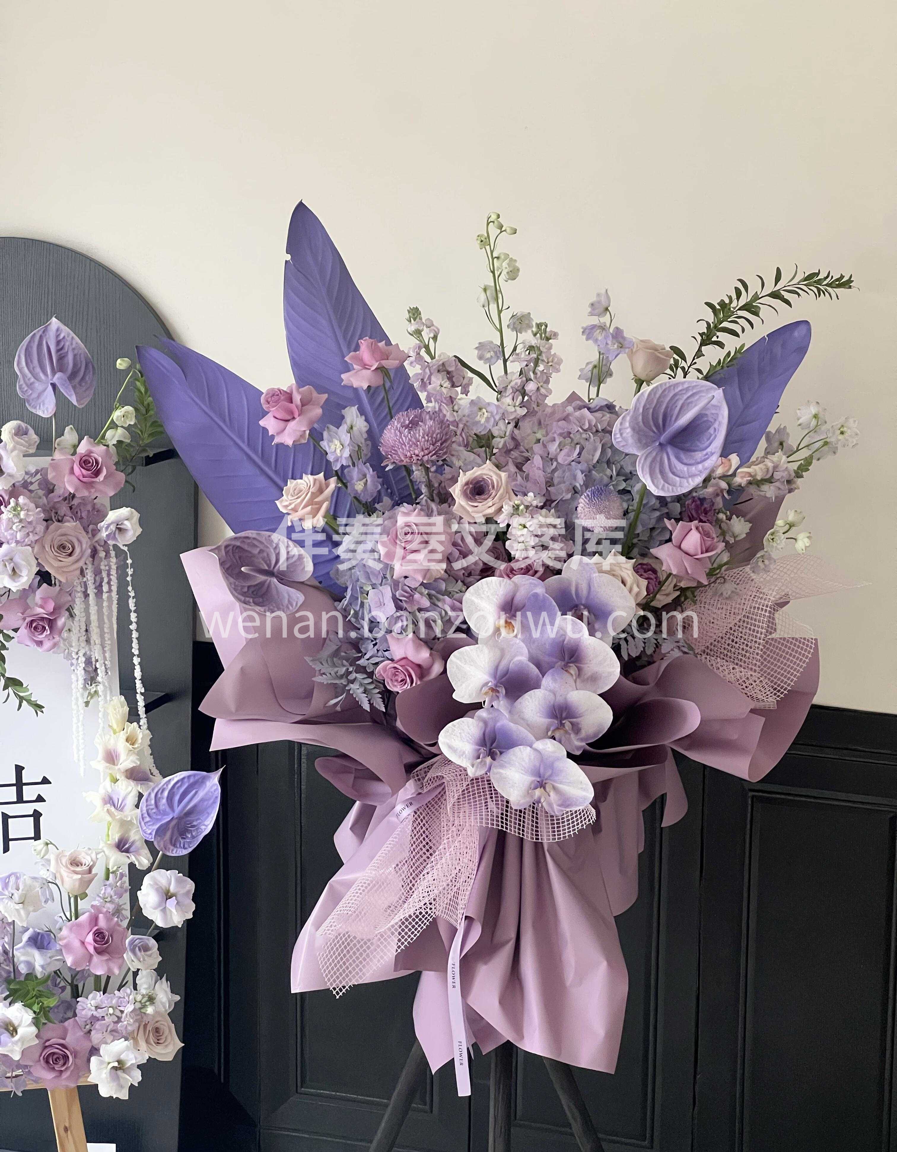 💜紫色系开业花礼 “紫气东来💰紫定发财” 配图2