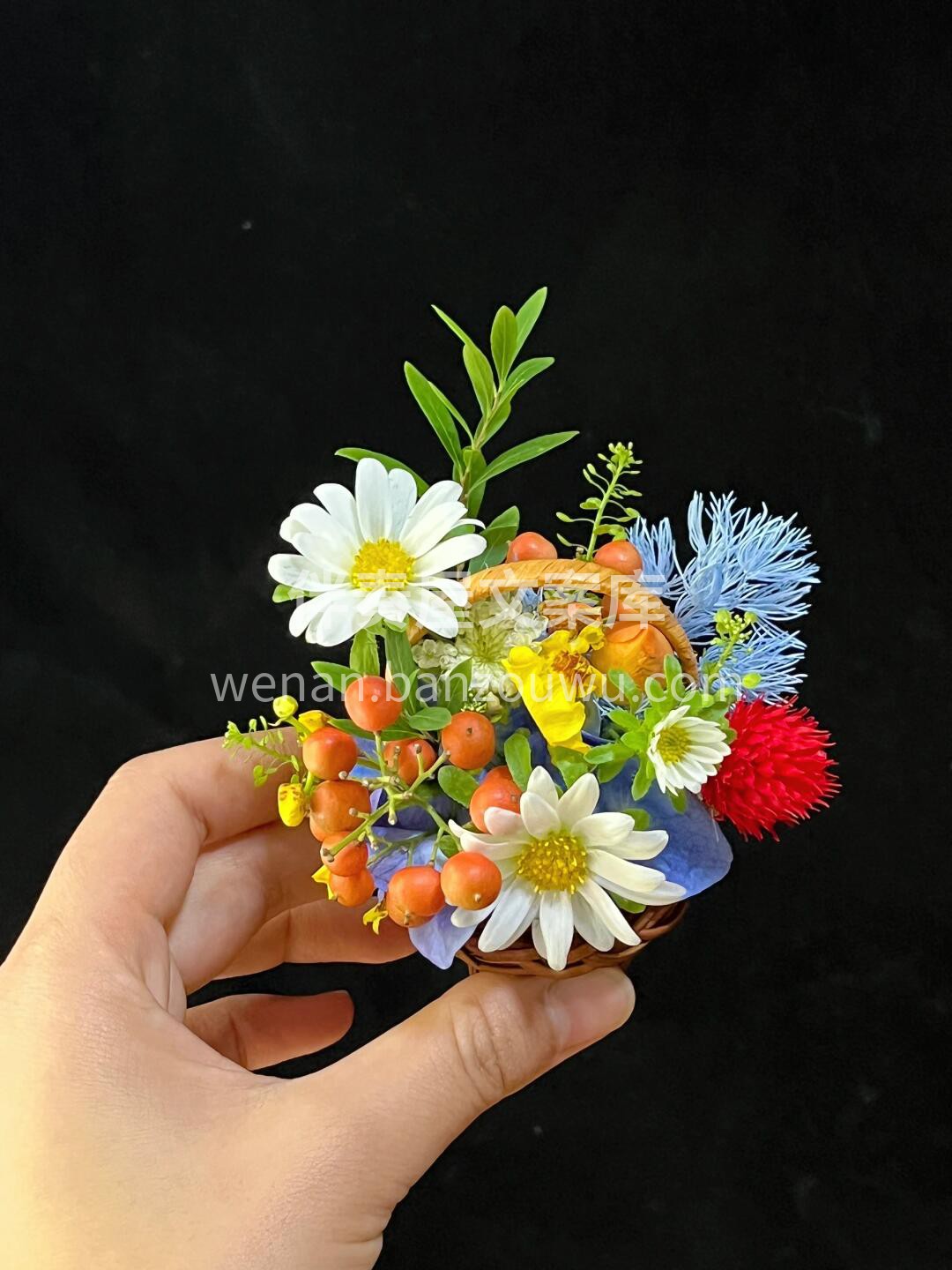 🌸精致迷你的小鼻嘎花篮🌸 简直萌我一脸血💛 太可爱了吧~✨✨ 配图1