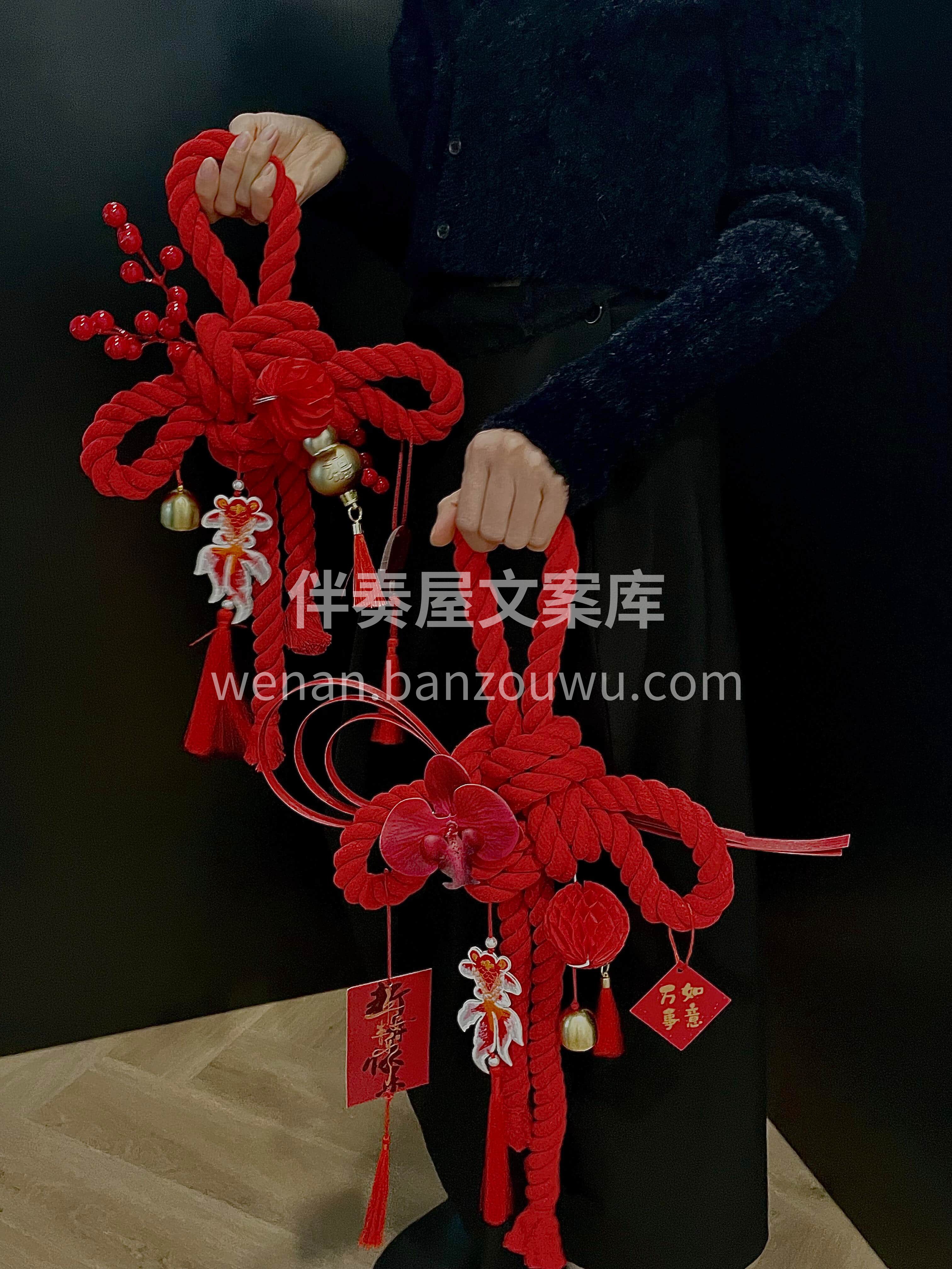 锦鲤跃龙门🐟福运踏春来[爆竹] 挂上门挂🎀愿你新的一年前路坦 配图1