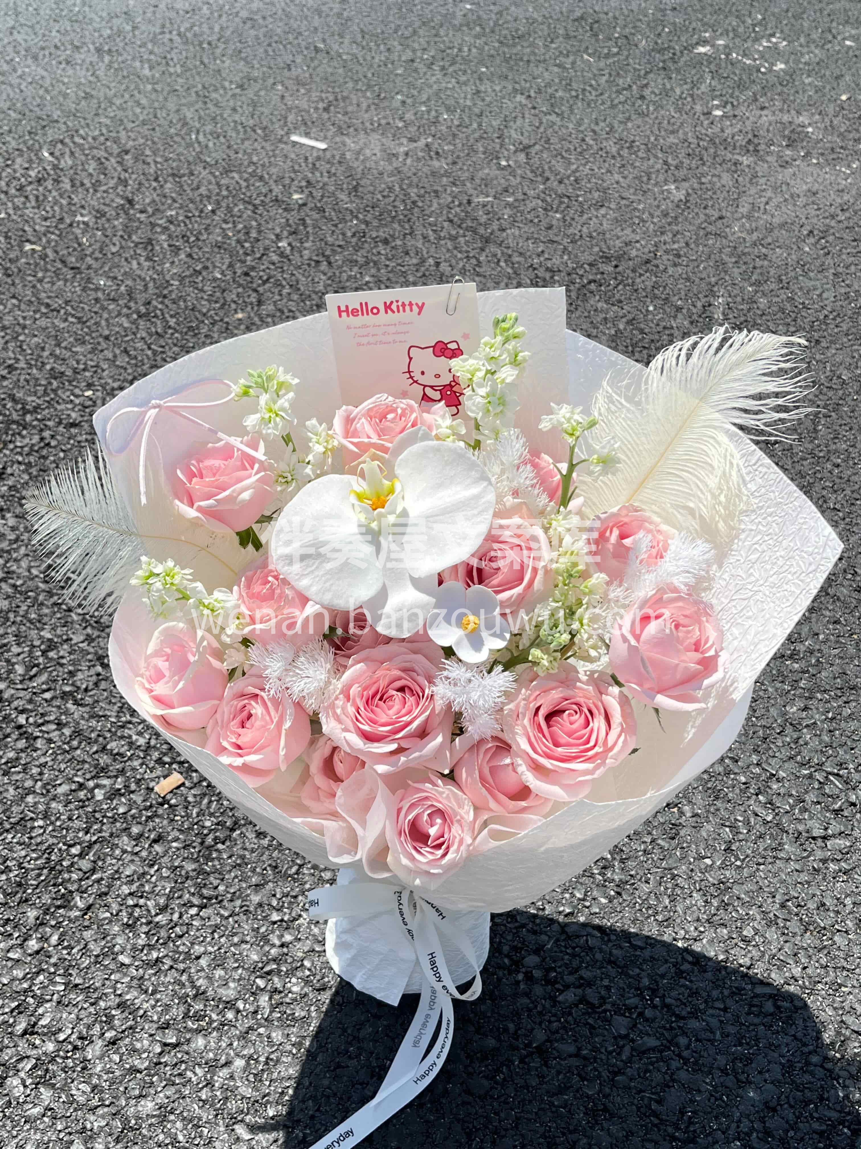 粉白配色不挑人🌸送谁都合适✨ 想要仙仙的感觉🌷就选这束🎀 配图2
