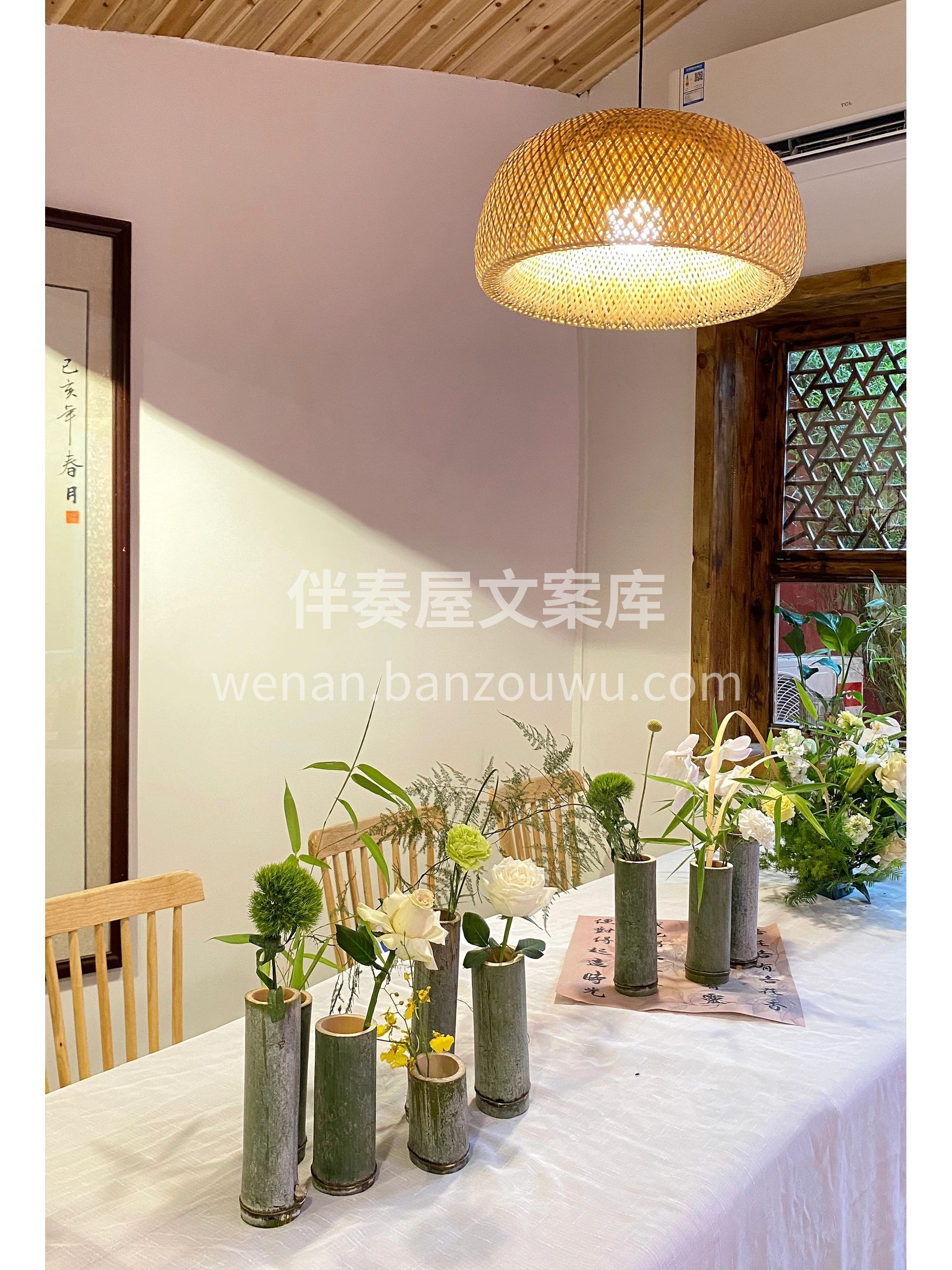 桌花制作🌸 竹子🌿是刻在中国人骨子里的文 配图2