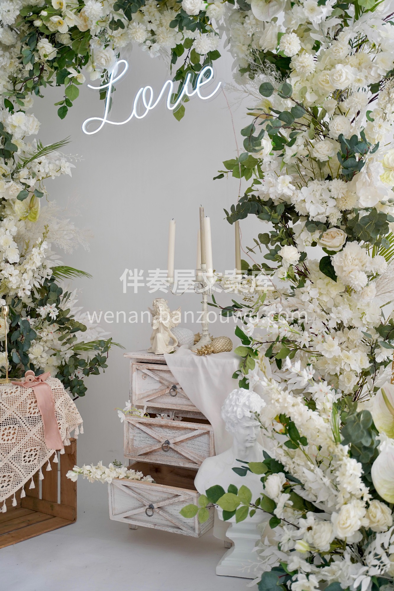 求婚花艺拱门定制~ 鲜花拱门无论用作表白 配图3