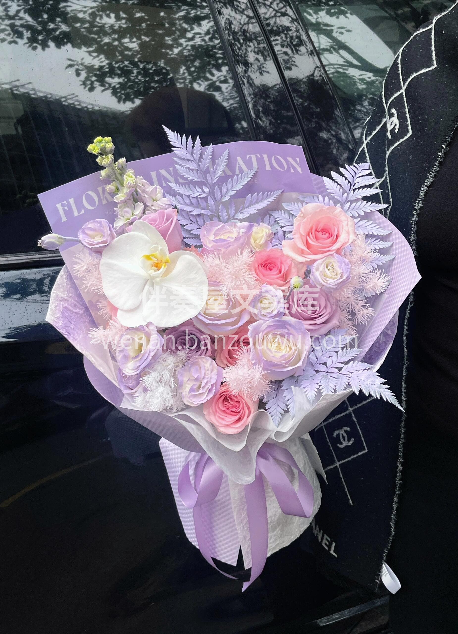 紫色系温柔花束🌷 低饱和紫调💜温柔又高级 配图2