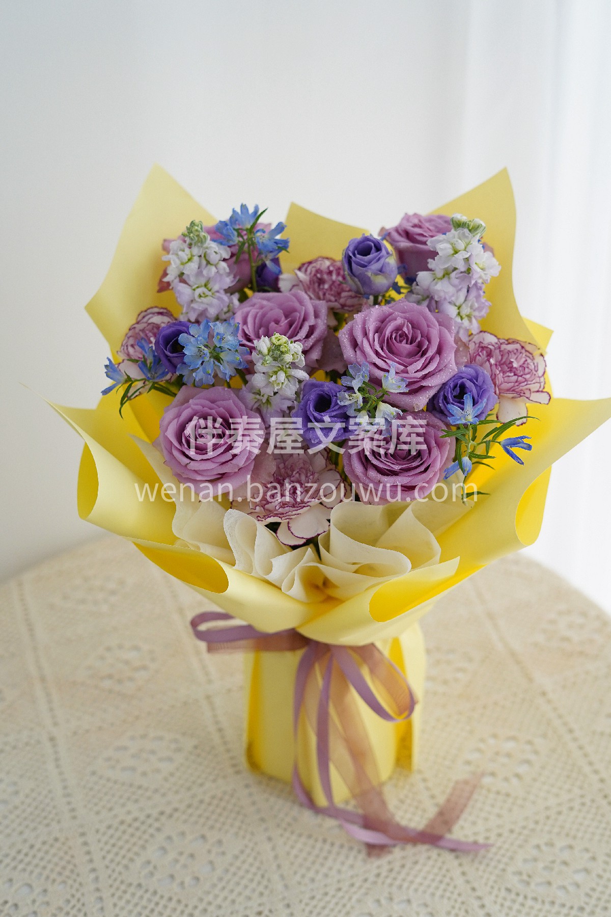 救命 ✨是谁还没见过这束漂亮的花🌸 黄与紫大胆碰撞 💛💜 明 配图2