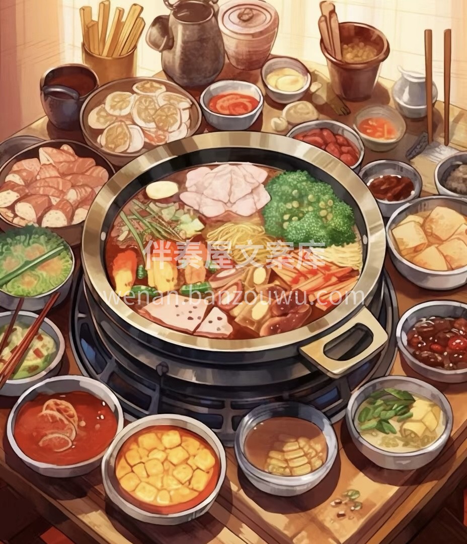温暖的火锅汤底，丰富的食材选择，加上亲朋 配图1