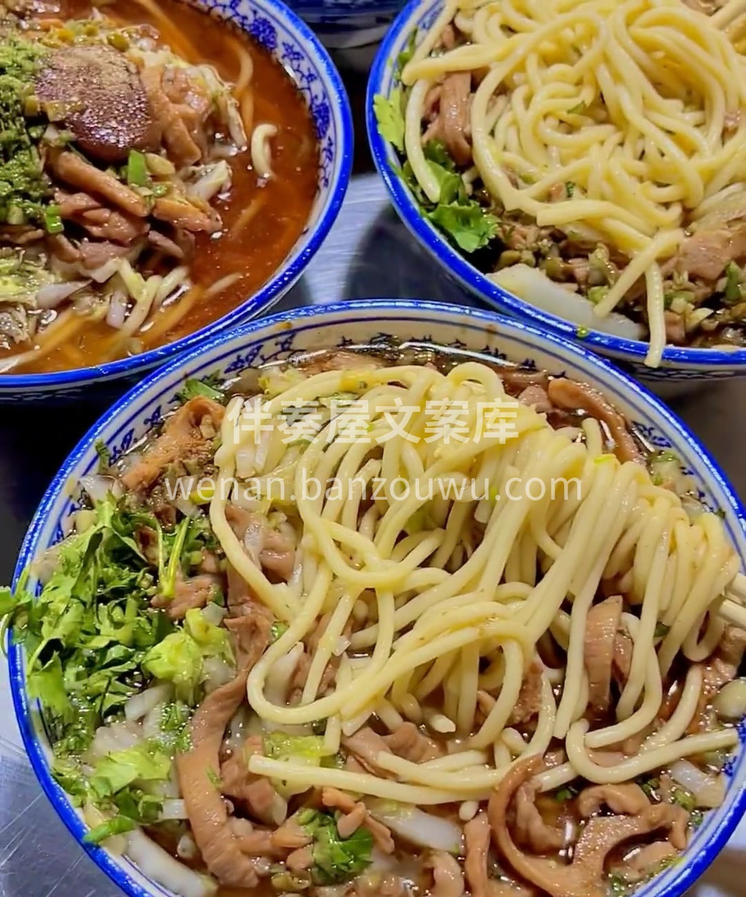 牛杂面 葱花、酱料、酸豆角、麻椒辣椒粉、 配图2
