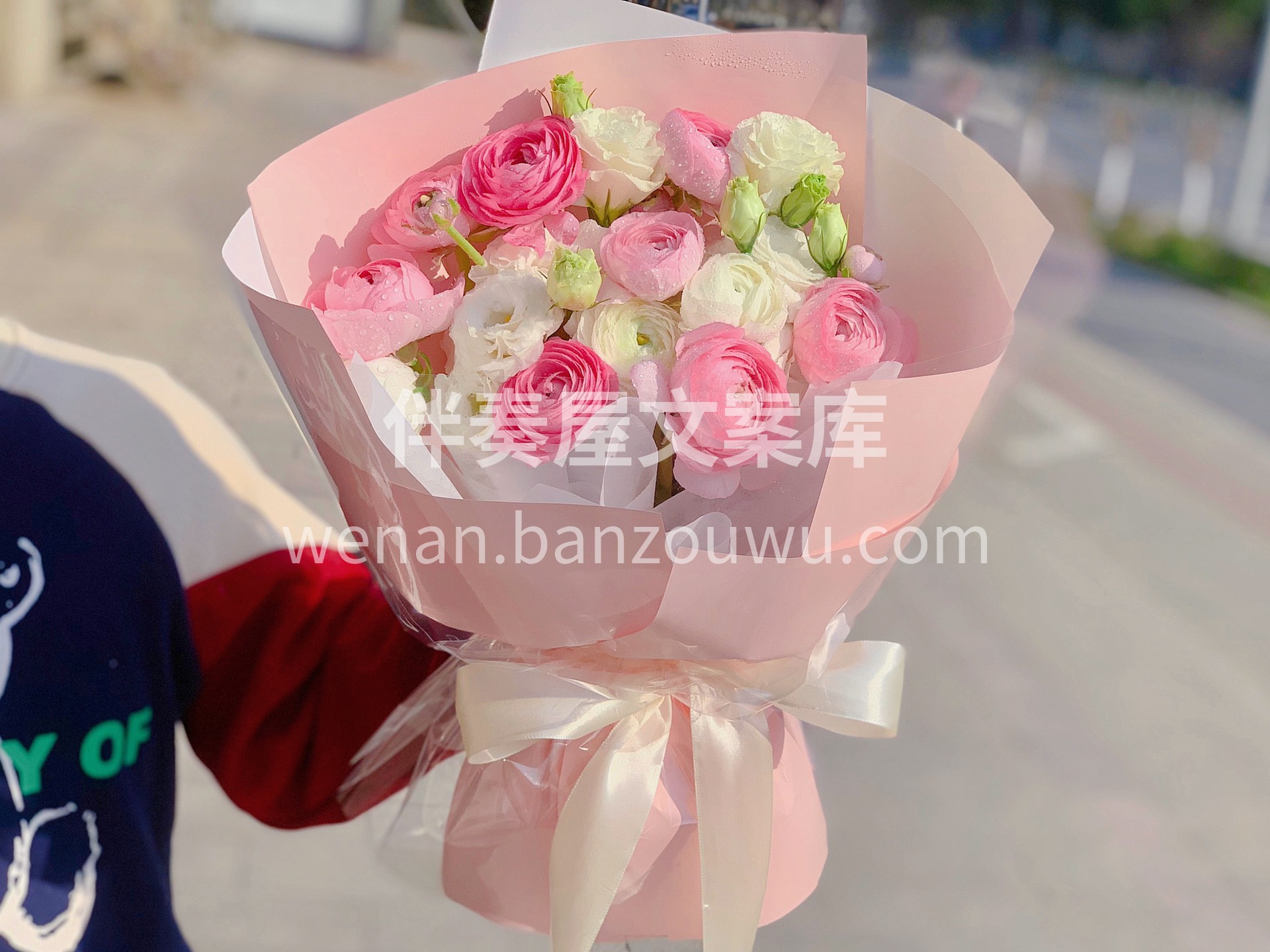 洋牡丹花束 肉嘟嘟的洋牡丹简直太可爱了  配图2