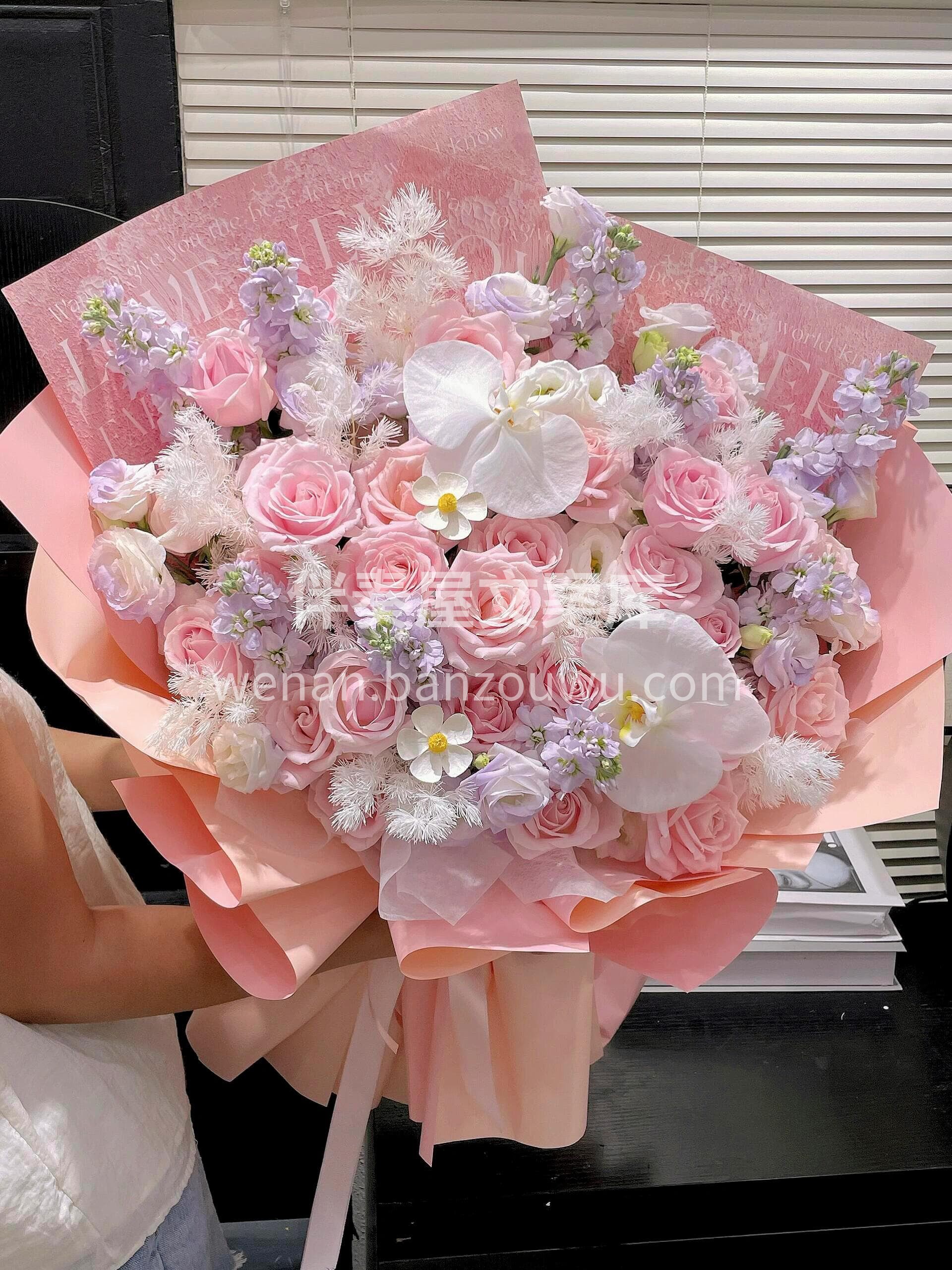 粉紫色系混搭花束💜 优雅知性💜温柔又治愈🌸 配图1