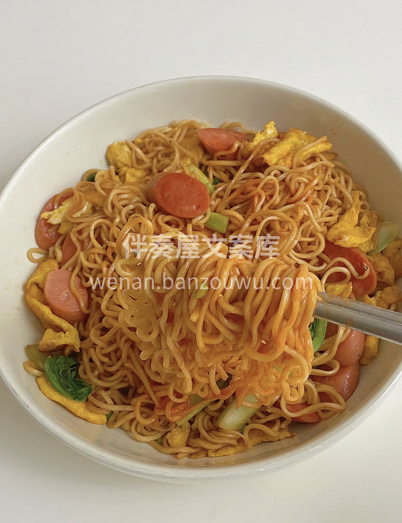 一碗火腿肠鸡蛋炒面，是生活中的小确幸。火 配图3
