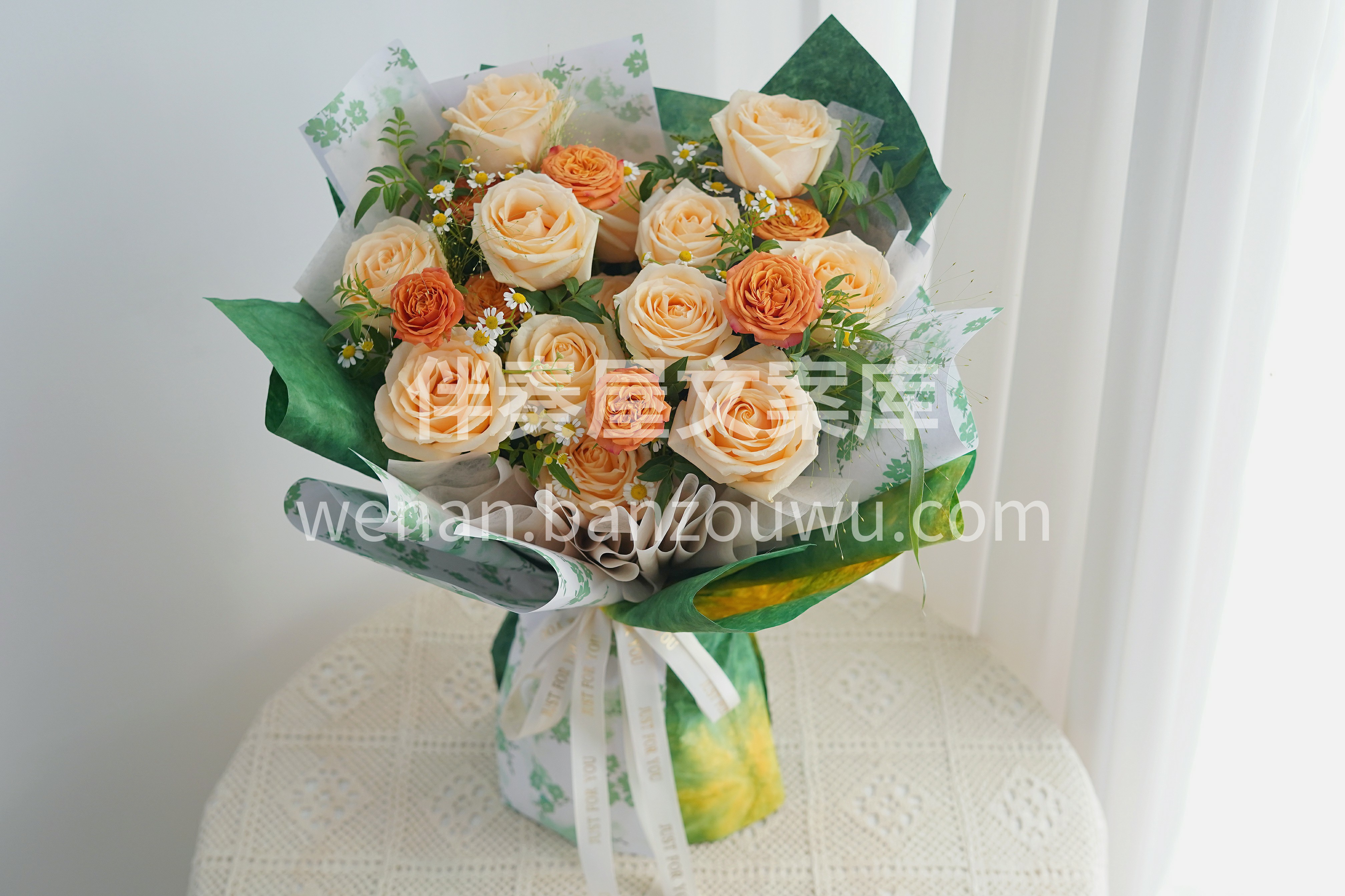 香槟玫瑰花束 香槟💛的极致美学 爱意无需多言[玫瑰] 深浅皆 配图1