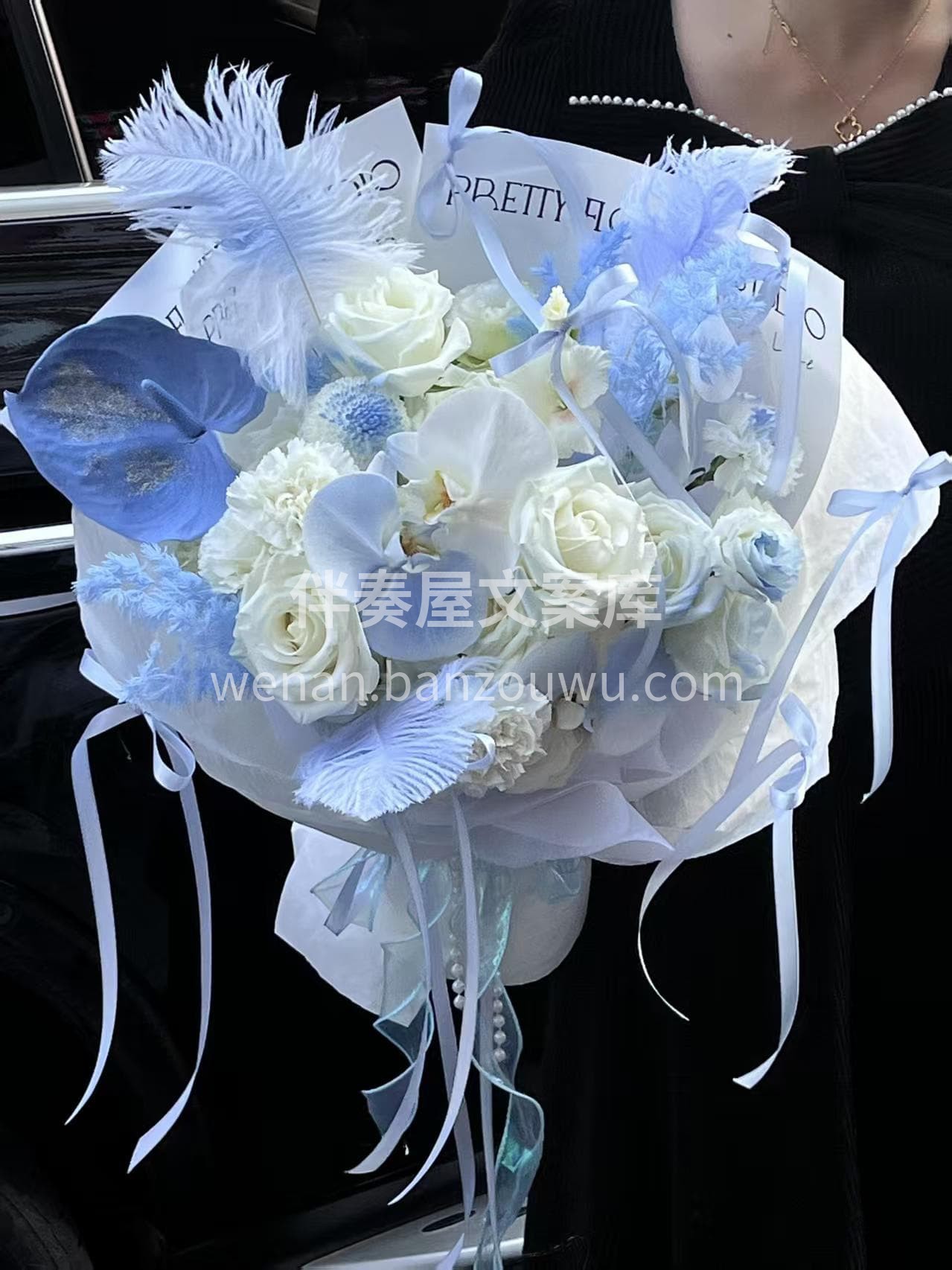 你说蓝色是你最爱的颜色💙 每一朵花都如同💙宝石般闪耀 美得让 配图2